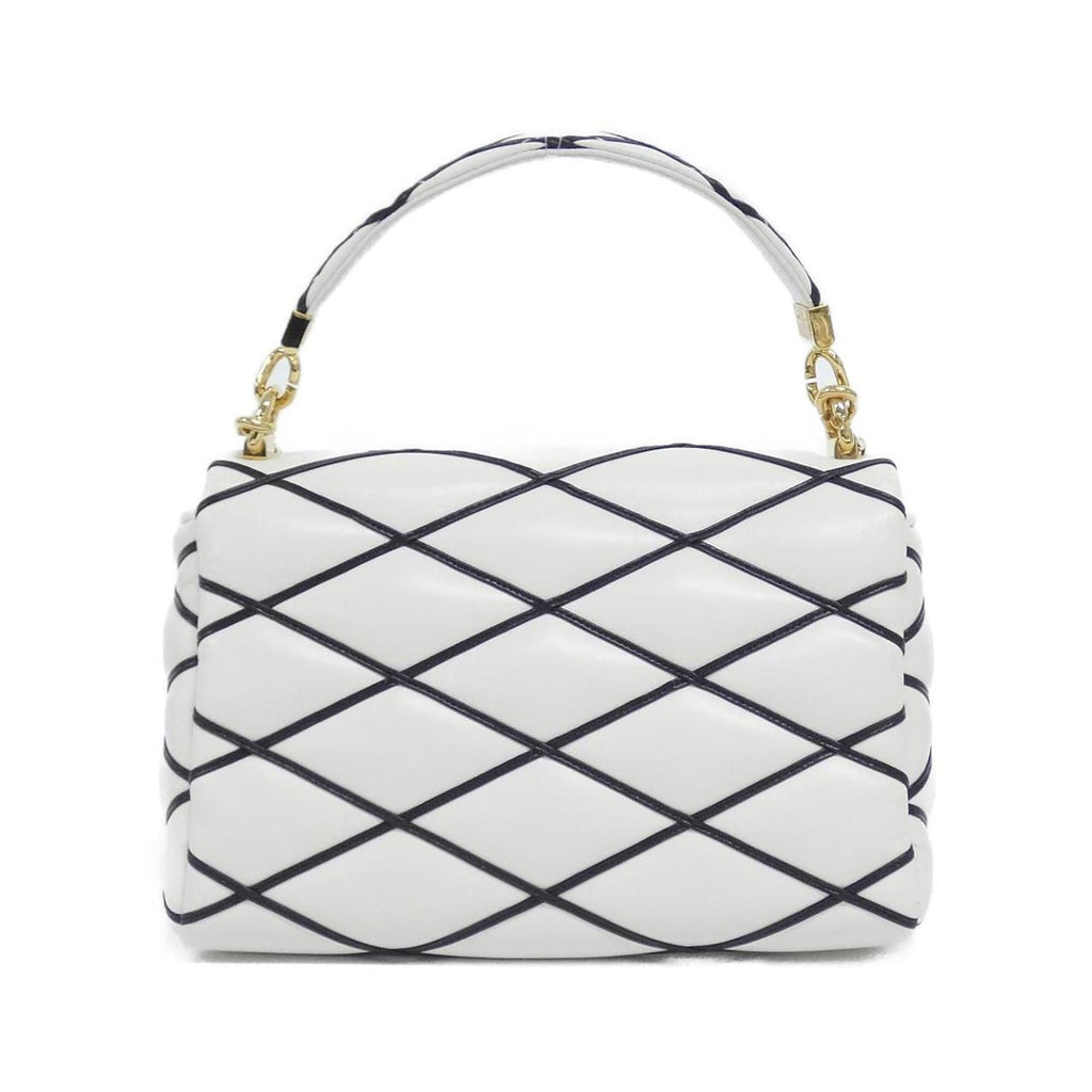 Louis Vuitton Blanc Noir Leather Shoulder Bag (Pre-Owned)