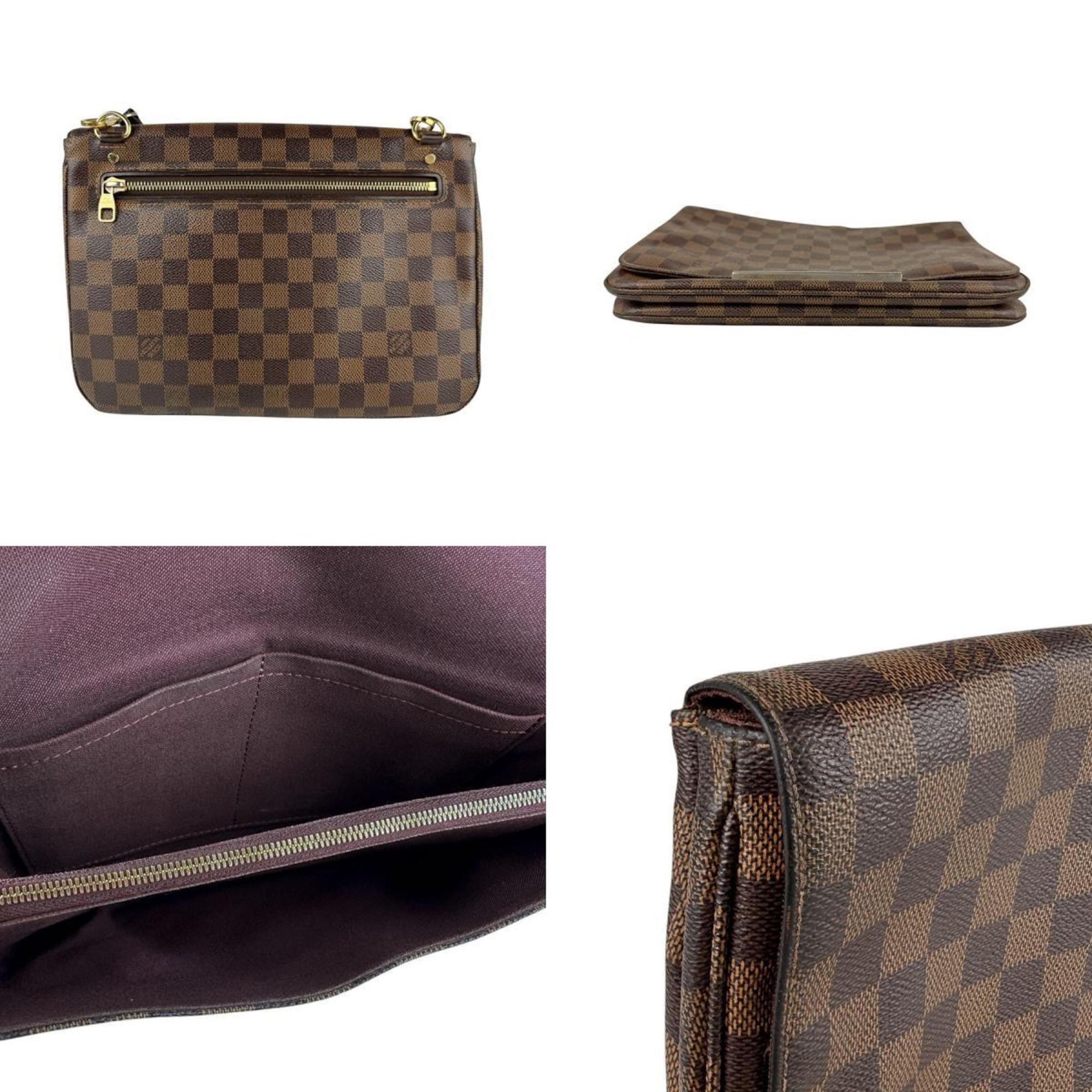 Louis Vuitton Brown Damier Canvas Galle Damier Canvas Shoulder Bag (Pre-Owned)
