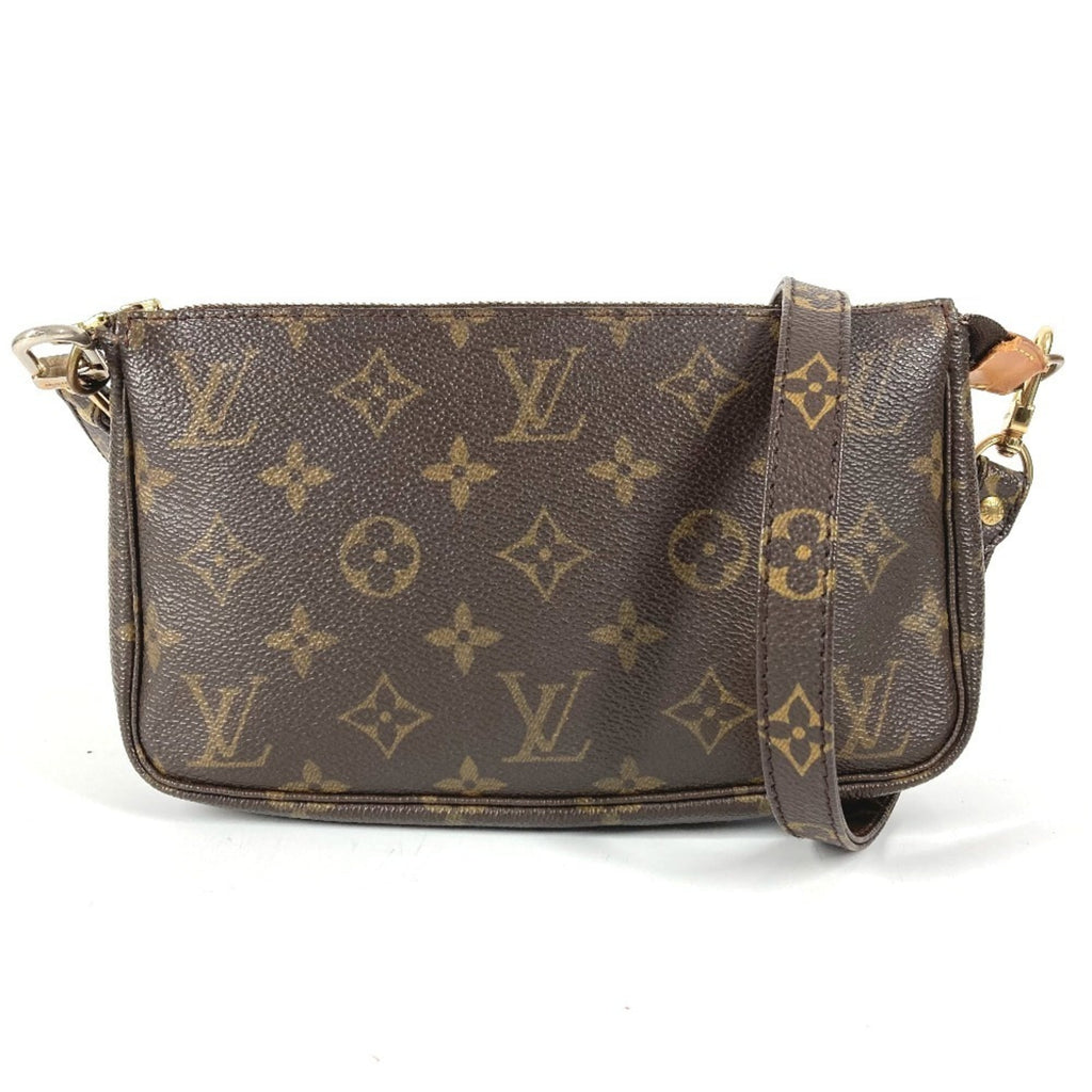 Louis Vuitton Brown Monogram Monogram Pochette Pouch Shoulder Bag (Pre-Owned)