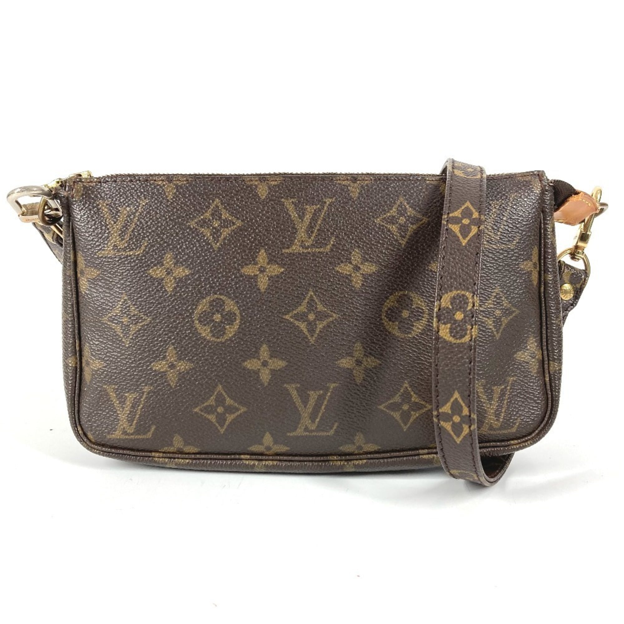 Louis Vuitton Brown Monogram Monogram Pochette Pouch Shoulder Bag (Pre-Owned)