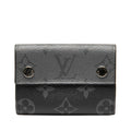 Louis Vuitton Black Pvc Leather Wallet (Tri-Fold) (Pre-Owned)