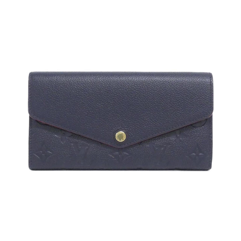 Louis Vuitton Marine Rouge Leather Long Wallet (Bi-Fold) (Pre-Owned)