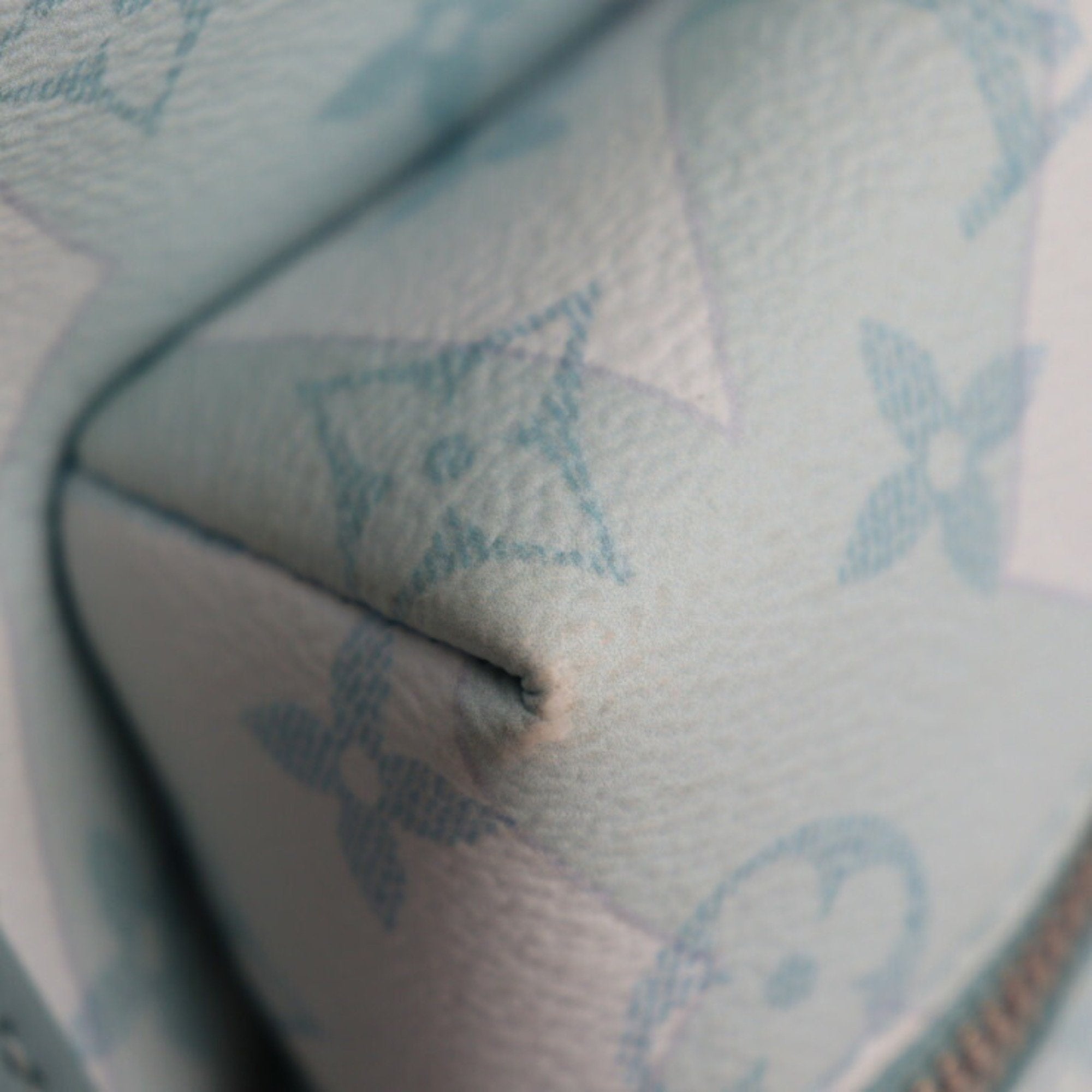 Louis Vuitton Light Blue Pvc Leather Backpack Handbag (Pre-Owned)