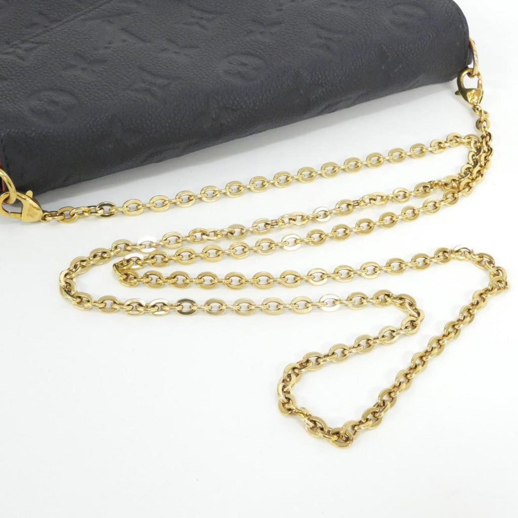 Louis Vuitton Black Marine Rouge Leather Pochette Shoulder Bag (Pre-Owned)