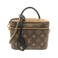 Louis Vuitton Monogram Marron Coated Canvas Handbag Vanity Bag (Pre-Owned)