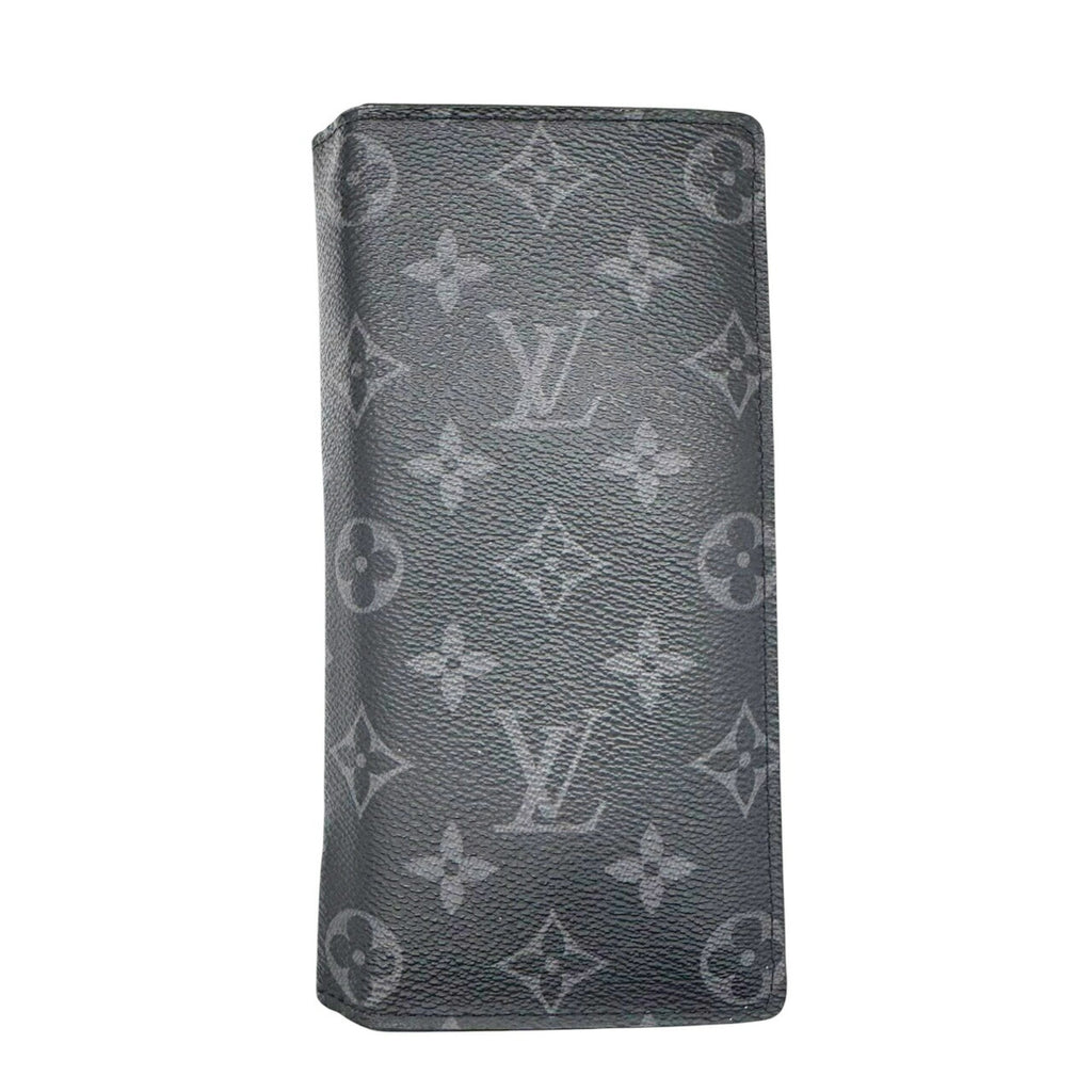 Louis Vuitton Black Monogram Eclipse Noir Monogram Eclipse Long Wallet (Bi-Fold) (Pre-Owned)
