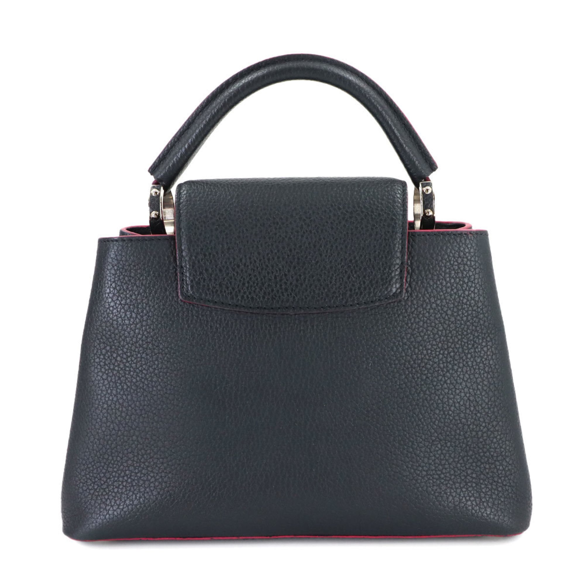 Louis Vuitton Navy Leather Handbag Shoulder Bag (Pre-Owned)