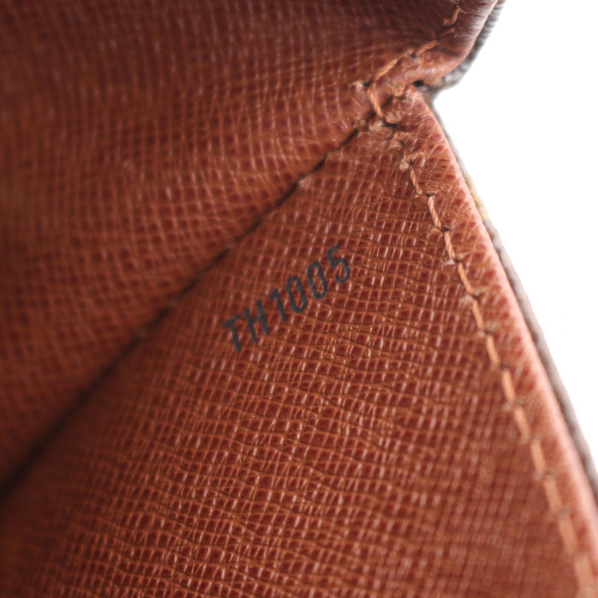 Louis Vuitton Brown Coated Canvas Leather Shoulder Bag (Pre-Owned)