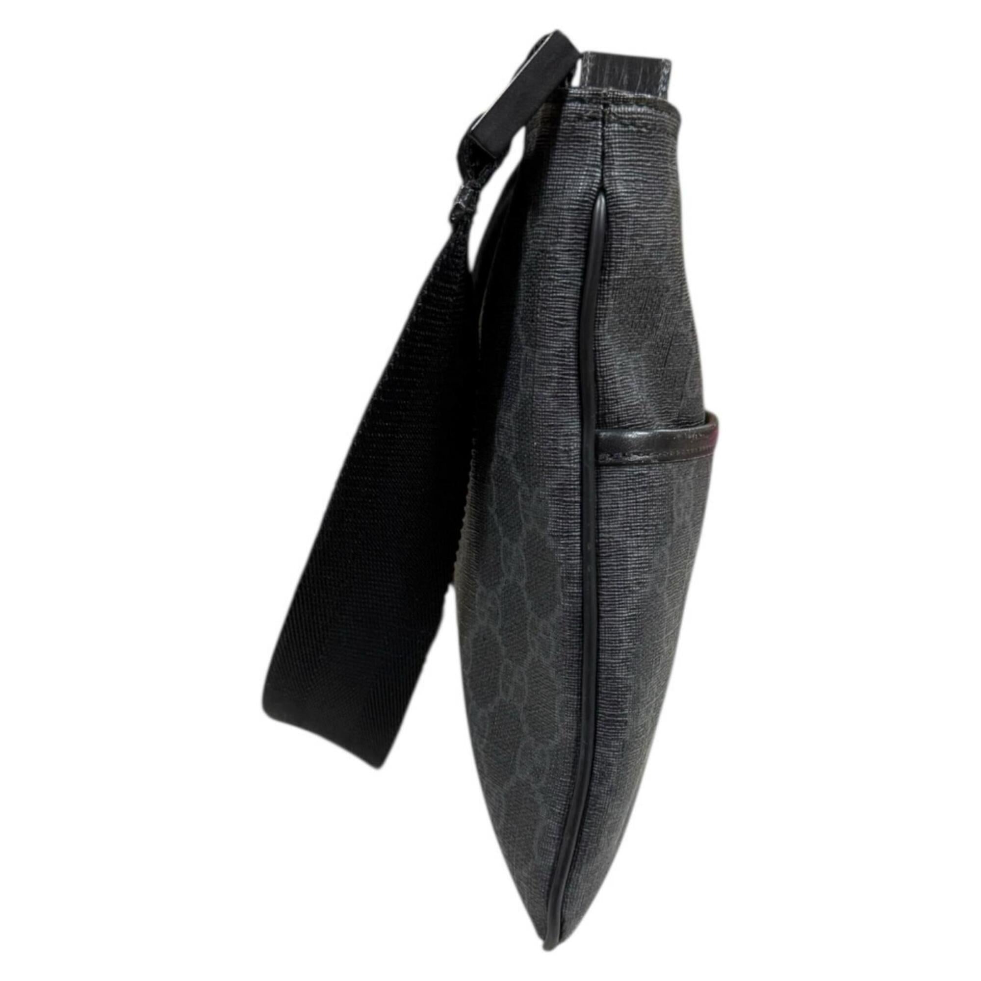 Flat Messenger Bag GG Coated Canvas Small