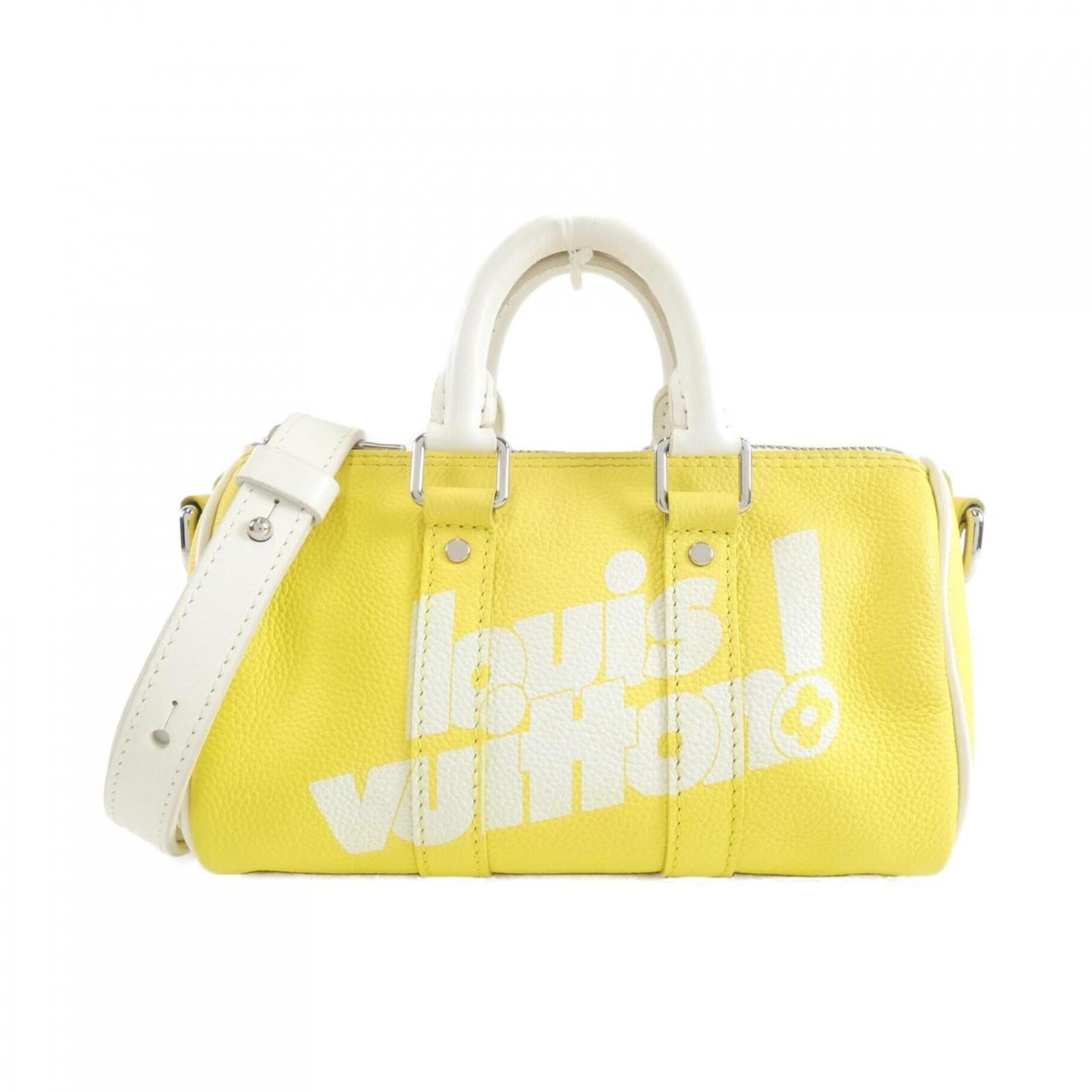 Louis Vuitton Jaune Leather Boston Bag (Pre-Owned)