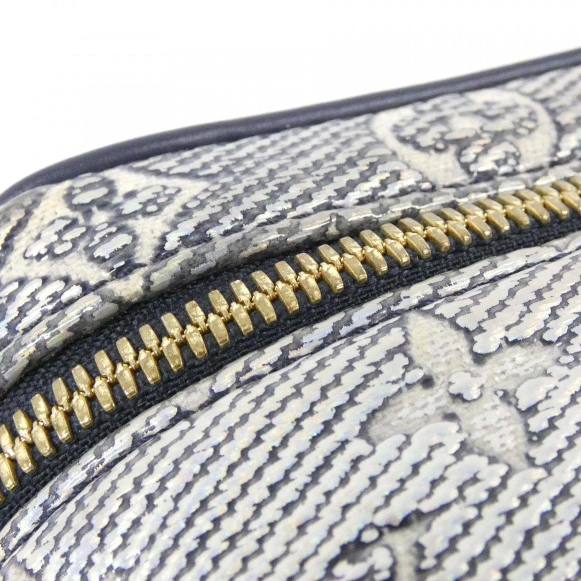 Louis Vuitton Dark Blue Light Blue Cotton Shoulder Bag (Pre-Owned)