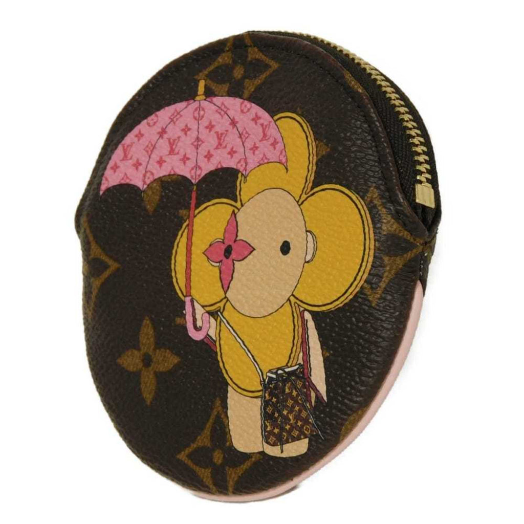 Louis Vuitton Monogram Brown Pink Monogram Coin Purse/Coin Case (Pre-Owned)