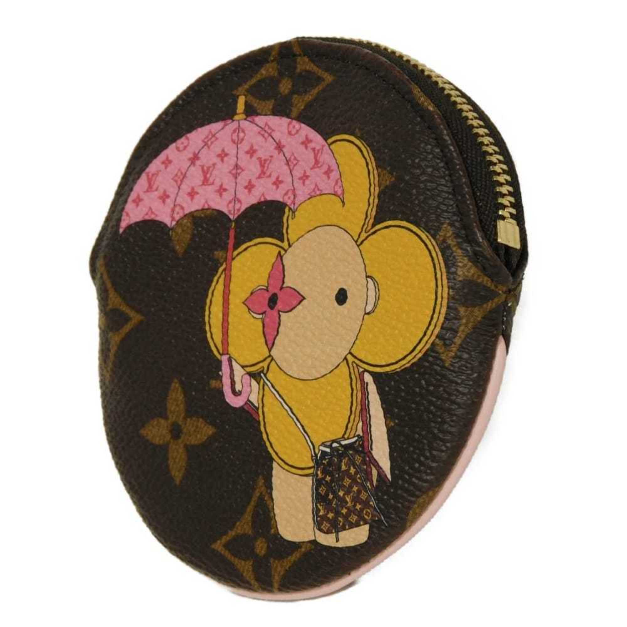 Louis Vuitton Monogram Brown Pink Monogram Coin Purse/Coin Case (Pre-Owned)