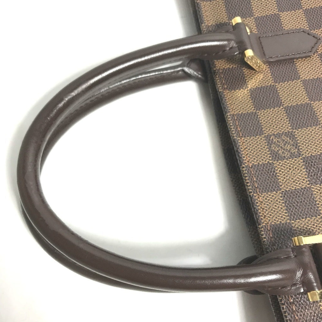 Louis Vuitton Brown Damier Canvas Ebene Damier Canvas Handbag Tote Bag (Pre-Owned)
