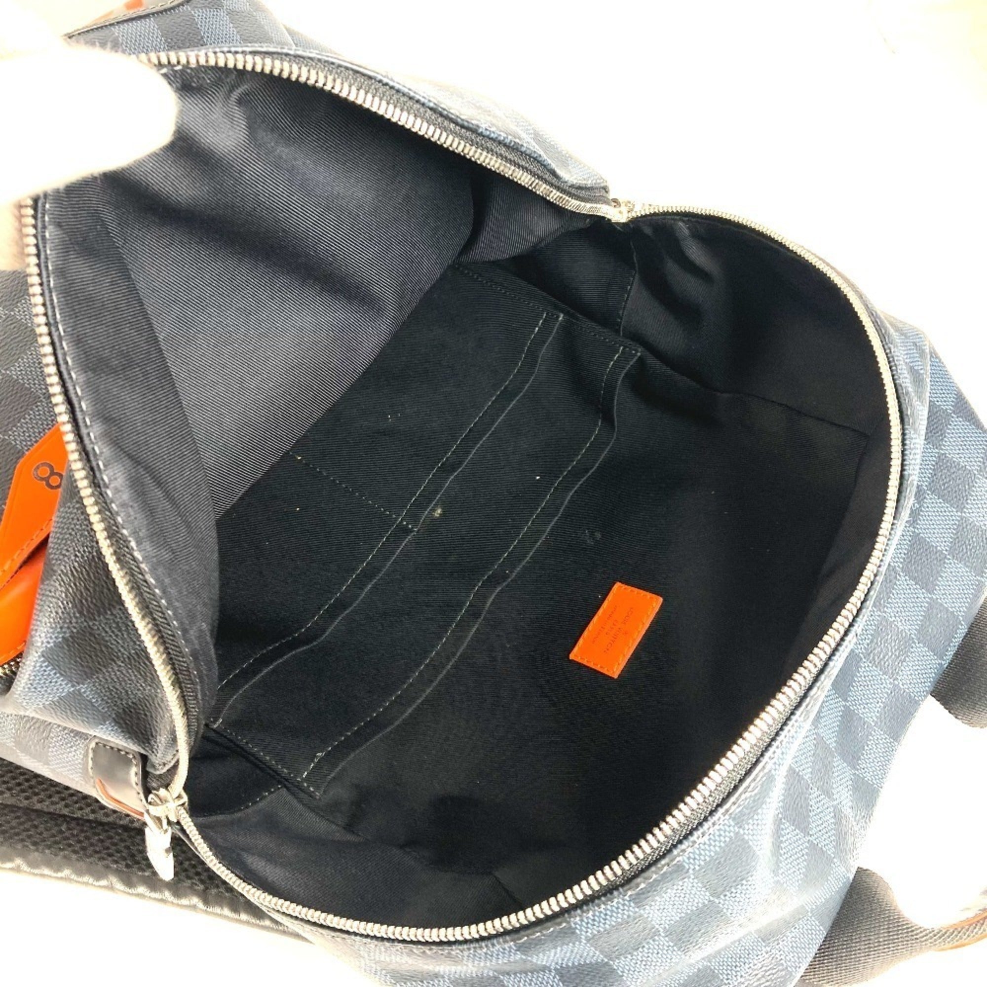 Louis Vuitton Damier Cobalt Navy Orange Backpack (Pre-Owned)