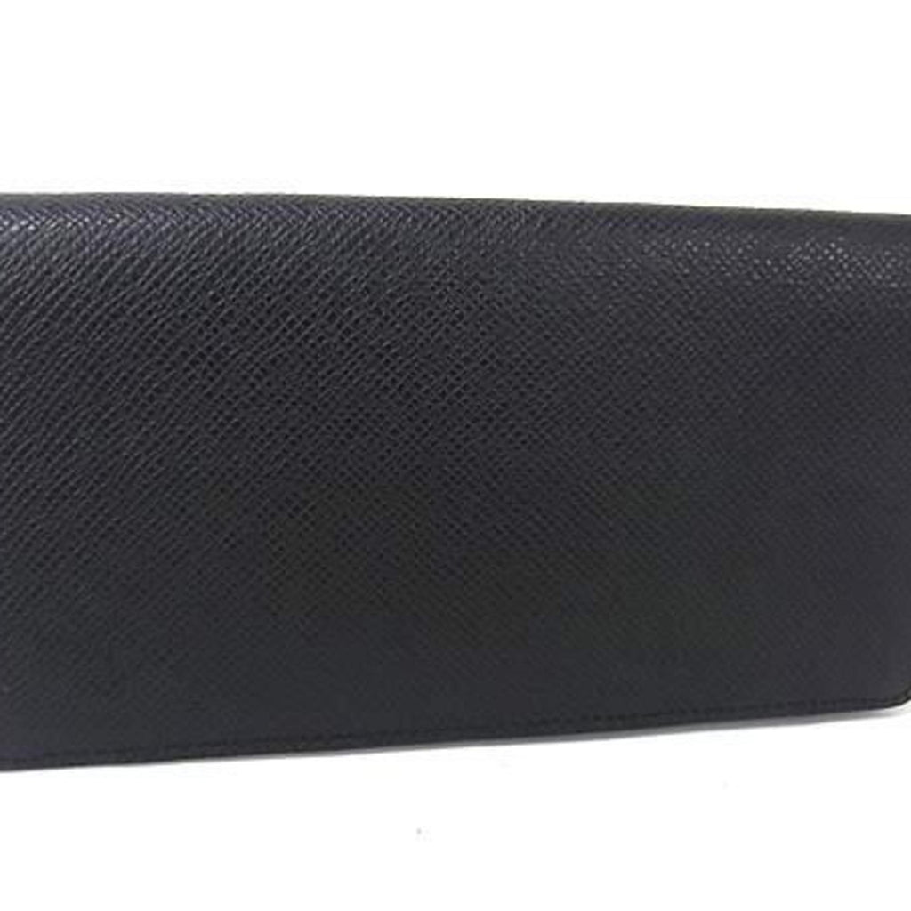 Louis Vuitton Ardoise Black Taiga Leather Coin Purse/Coin Case (Pre-Owned)