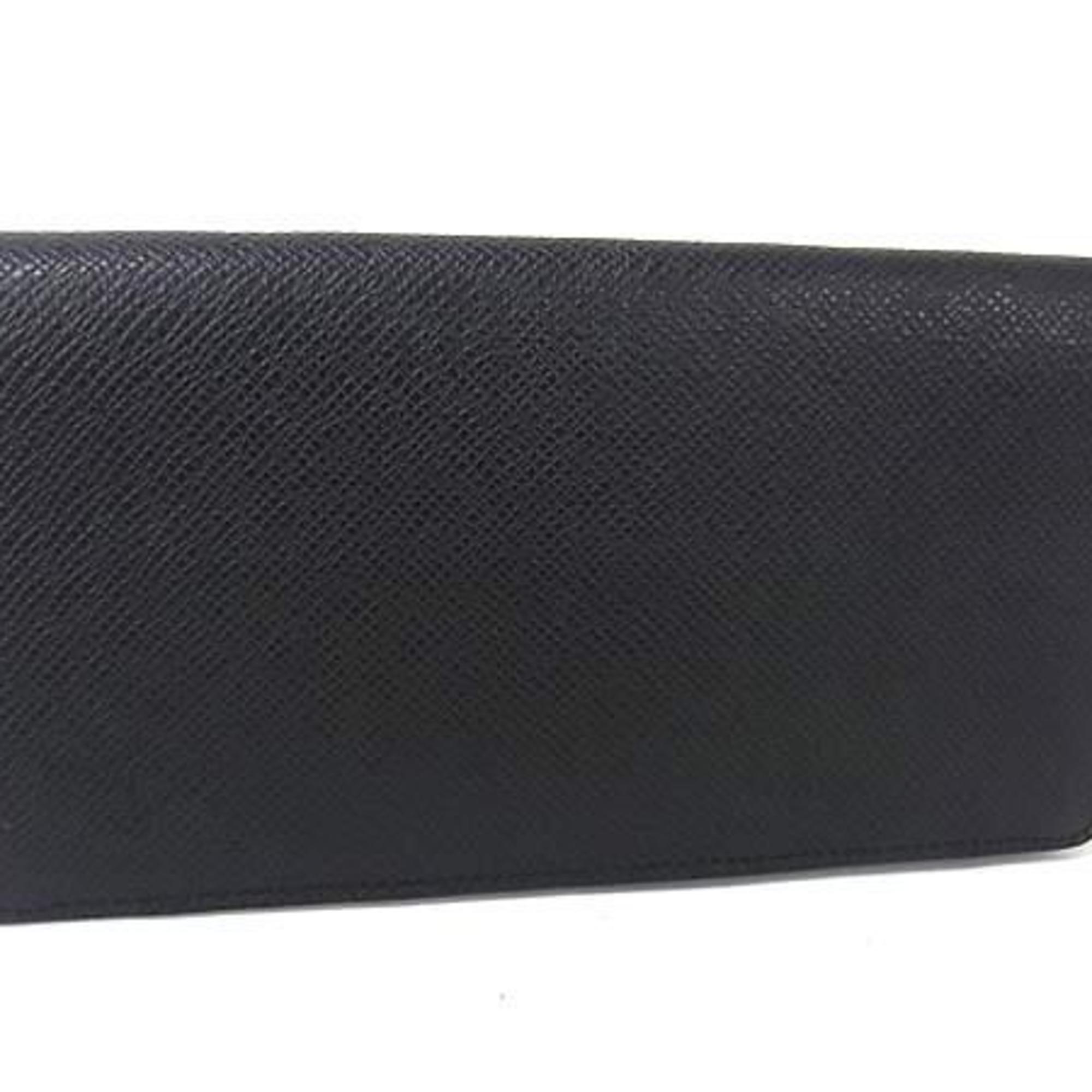 Louis Vuitton Ardoise Black Taiga Leather Coin Purse/Coin Case (Pre-Owned)