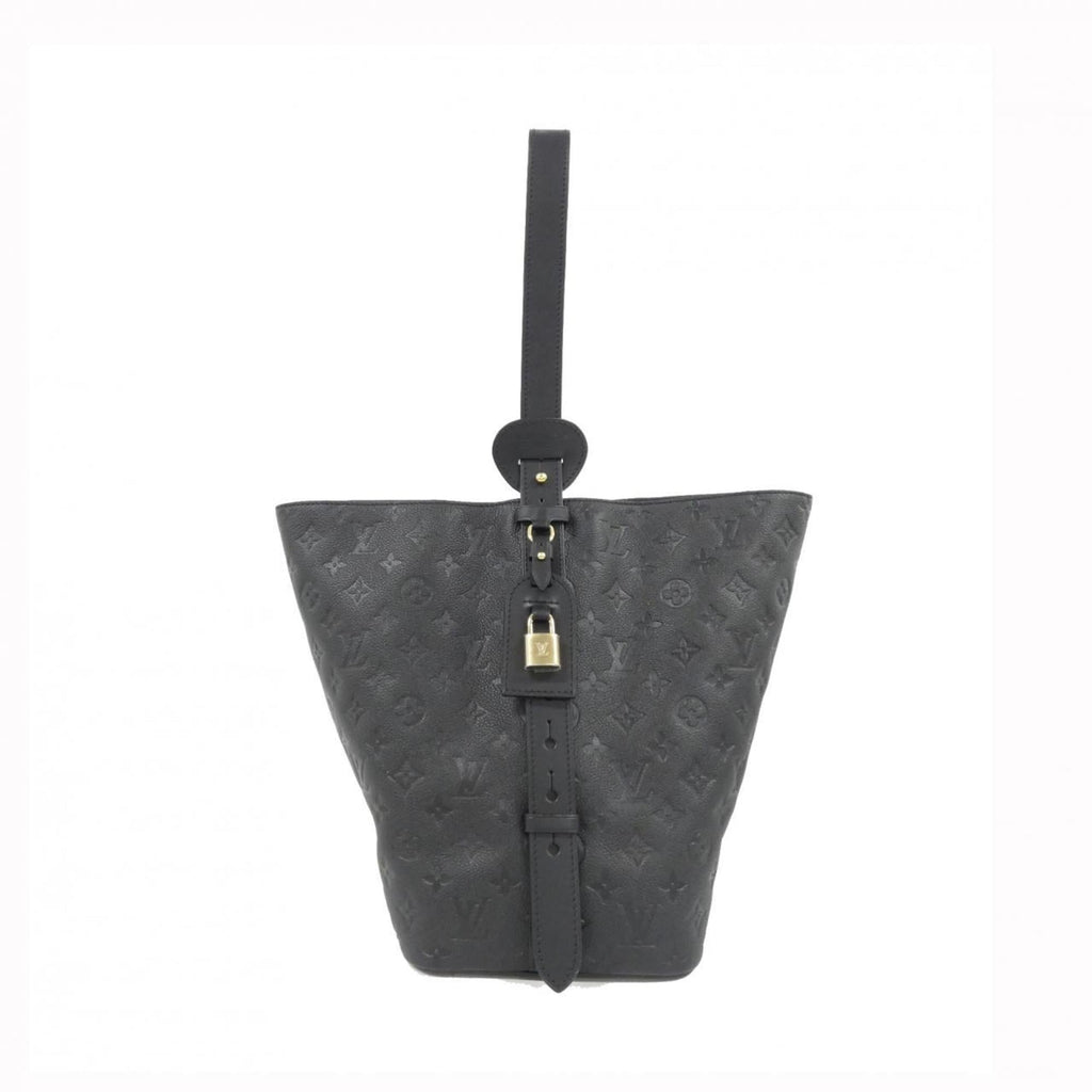 Louis Vuitton Black Leather Shoulder Bag (Pre-Owned)