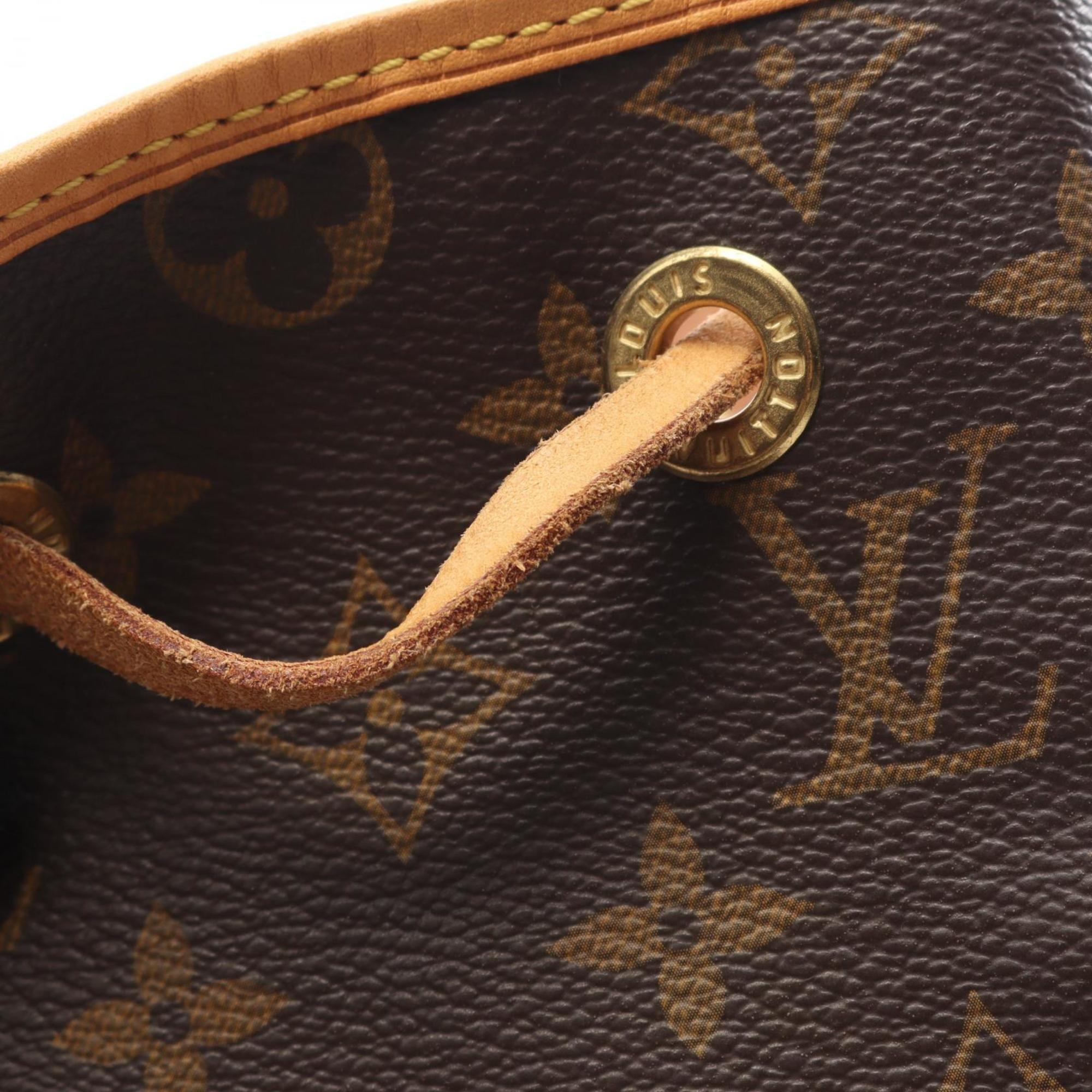 Louis Vuitton Brown Coated Canvas Leather Backpack (Pre-Owned)