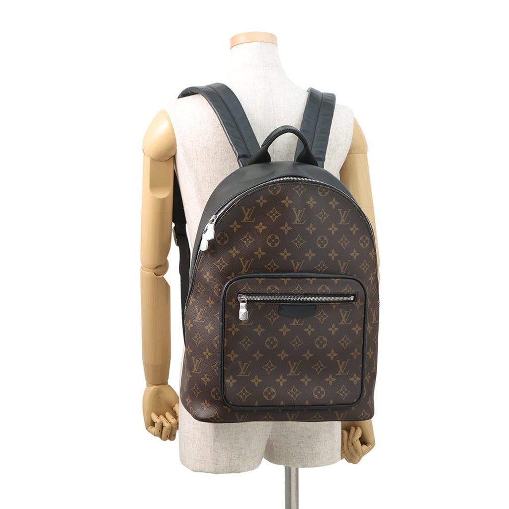 Louis Vuitton Black Brown Monogram Macassar Noir Monogram Backpack (Pre-Owned)