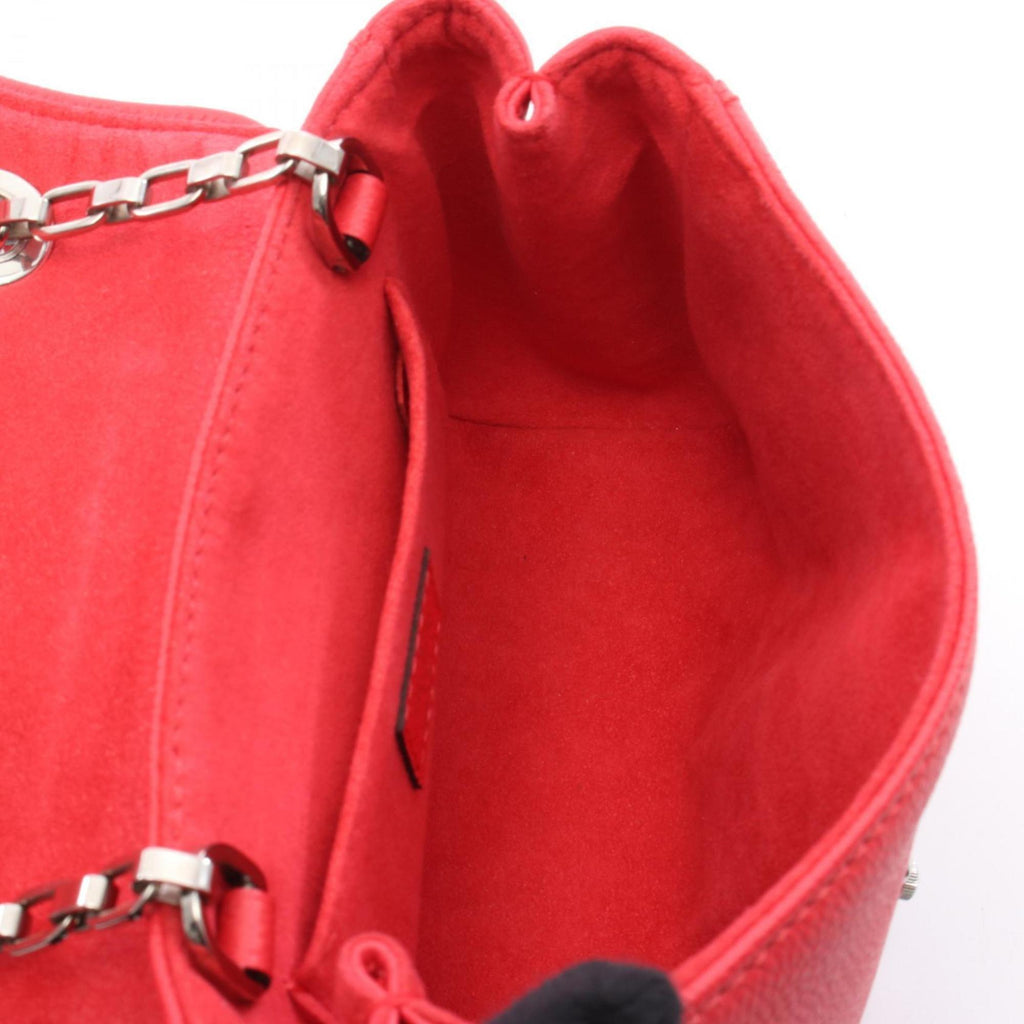 Louis Vuitton Red Color Leather Shoulder Bag (Pre-Owned)