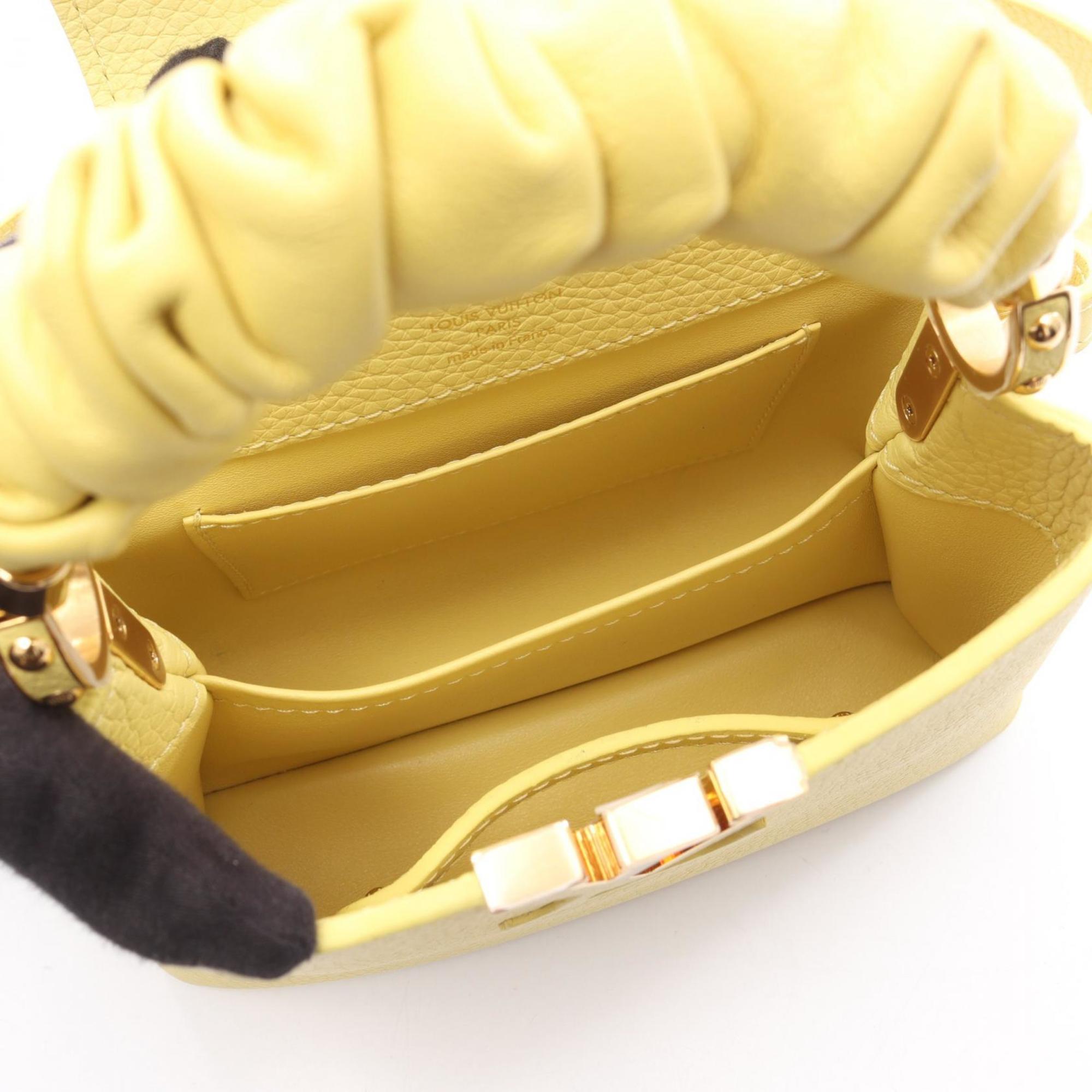 Louis Vuitton Yellow Leather Handbag (Pre-Owned)