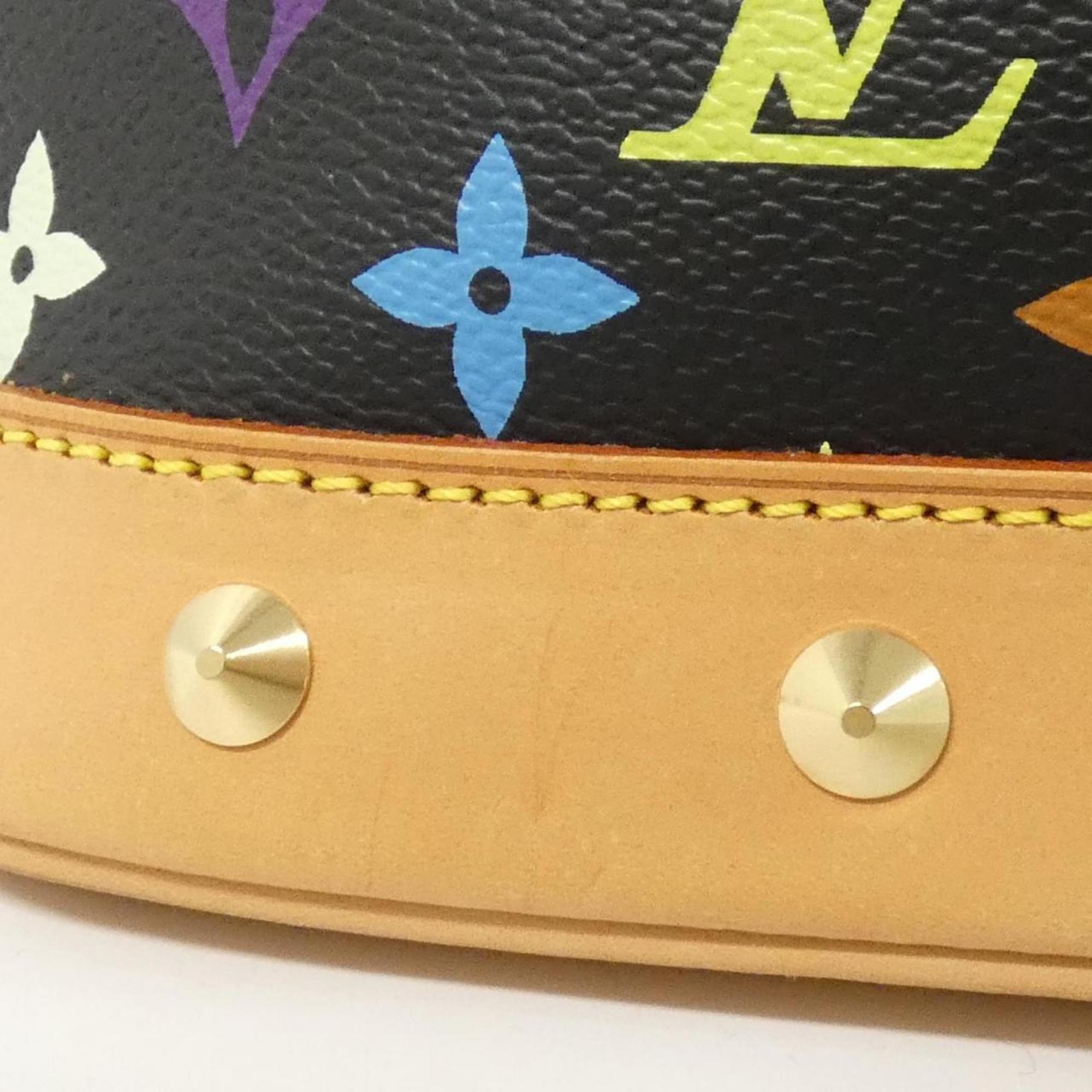 Louis Vuitton Black Multi-Color Coated Canvas Handbag (Pre-Owned)