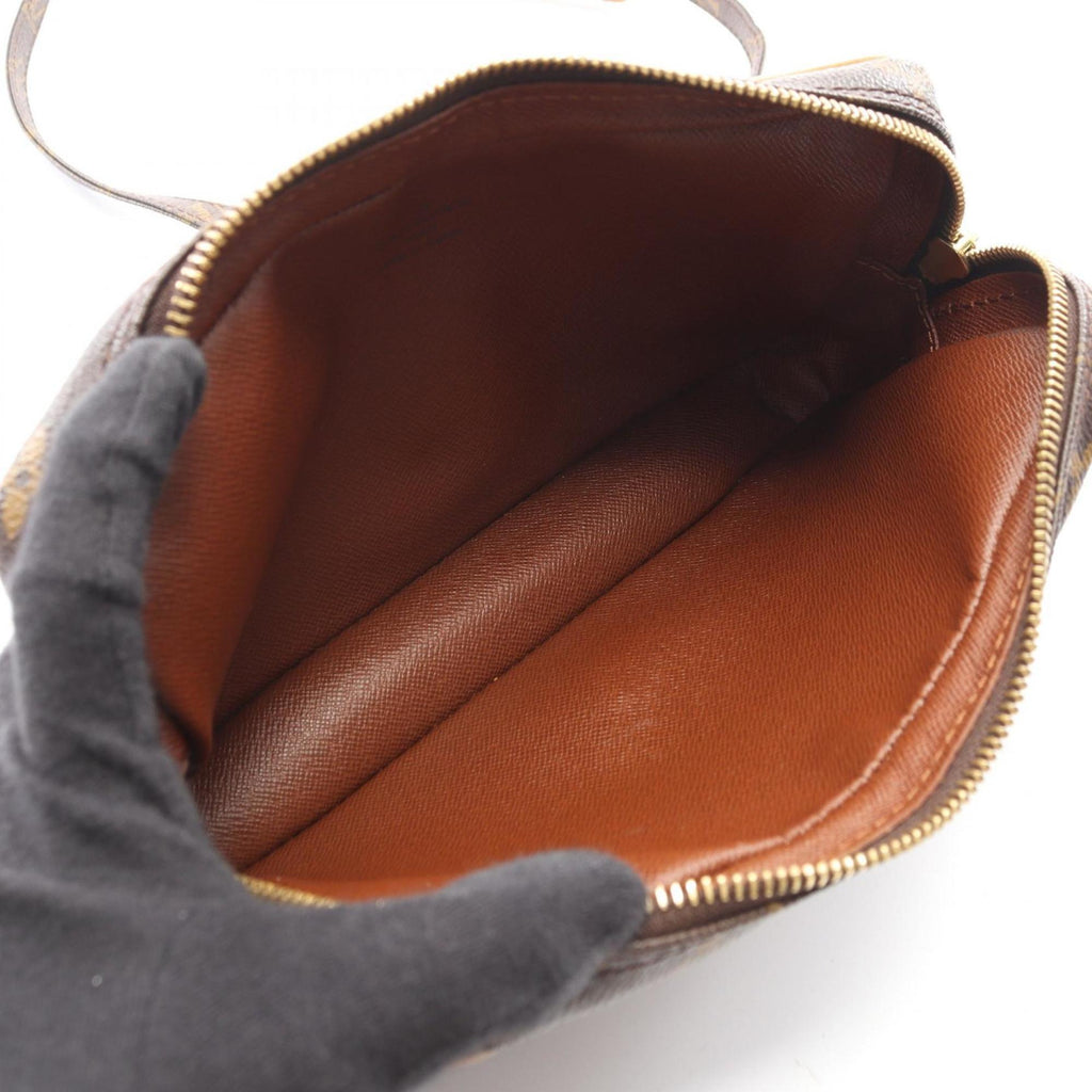 Louis Vuitton Brown Coated Canvas Leather Shoulder Bag (Pre-Owned)