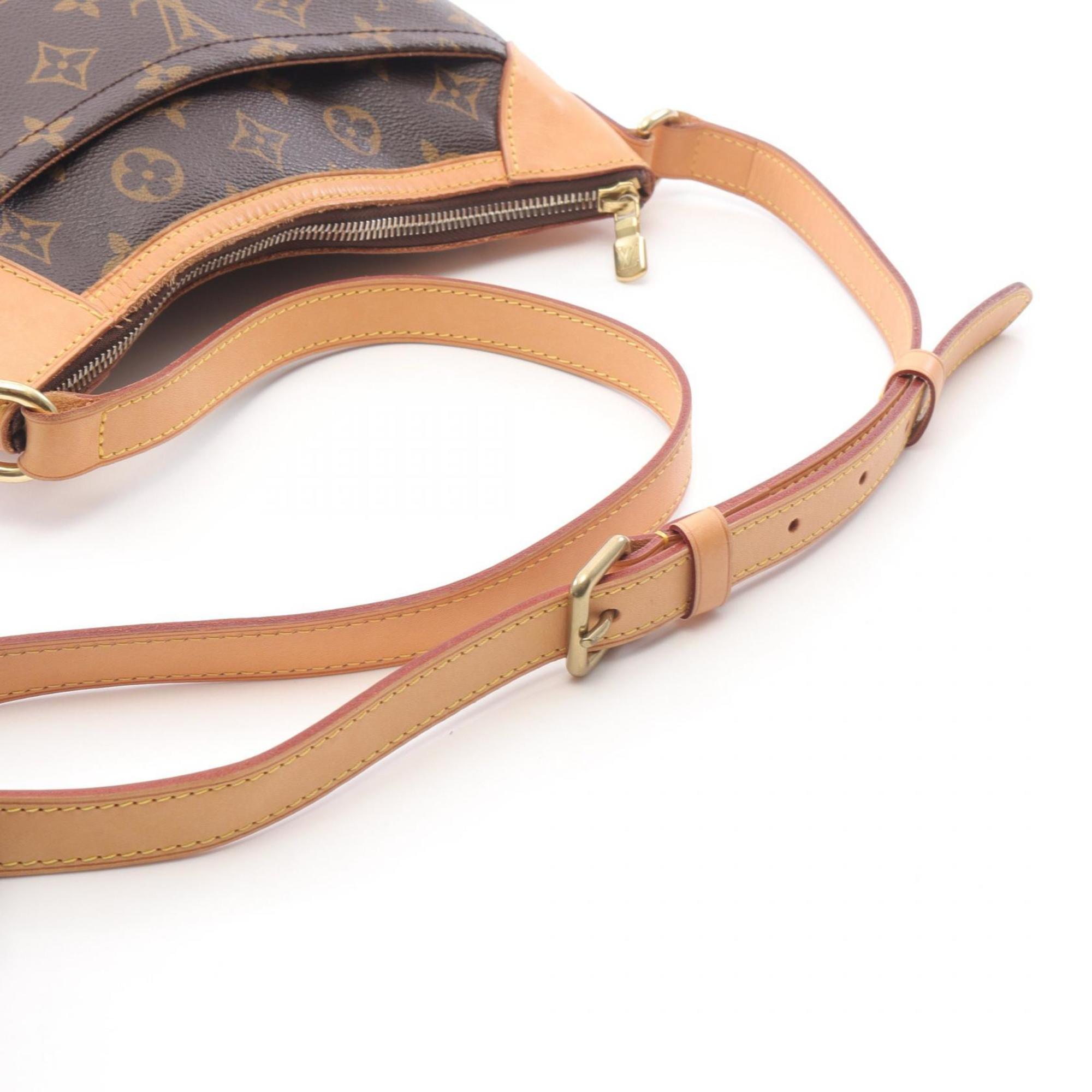 Louis Vuitton Brown Coated Canvas Leather Shoulder Bag (Pre-Owned)