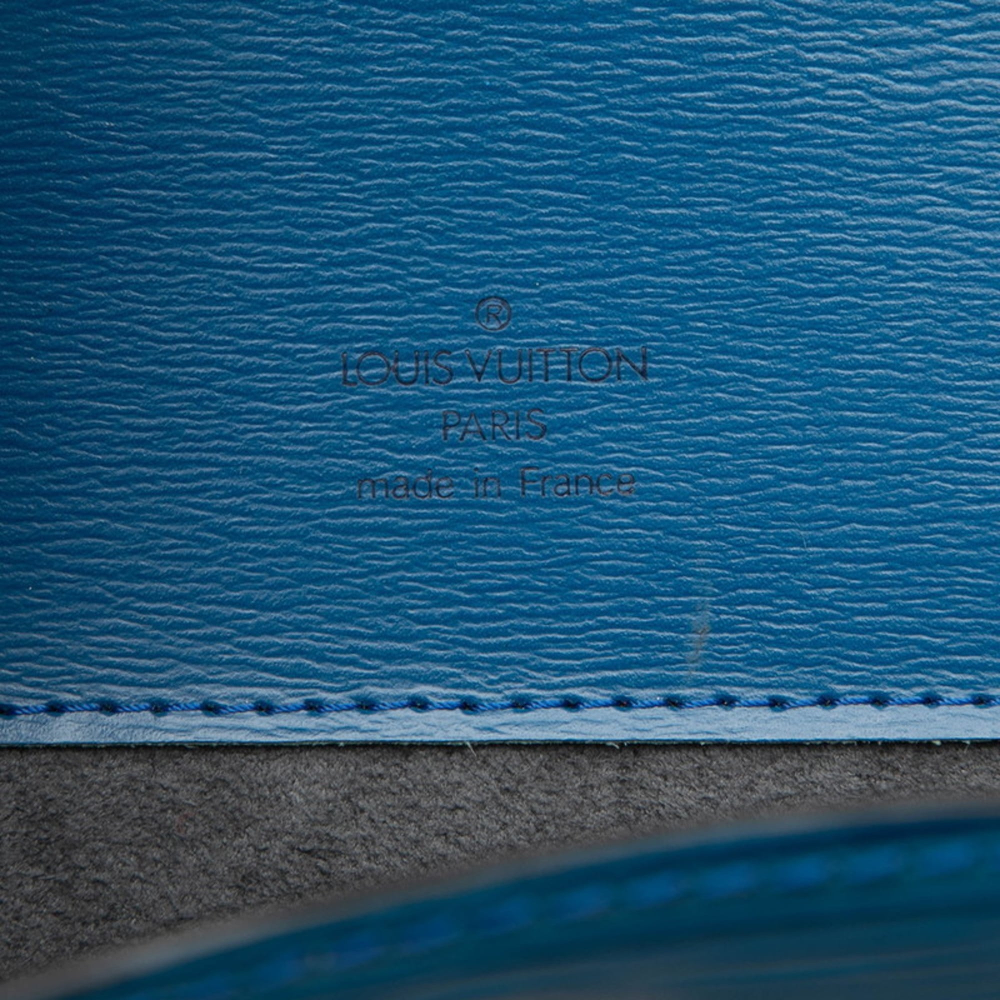Louis Vuitton Toledo Blue Leather Shoulder Bag (Pre-Owned)