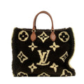 Louis Vuitton Brown Ivory Leather Handbag (Pre-Owned)