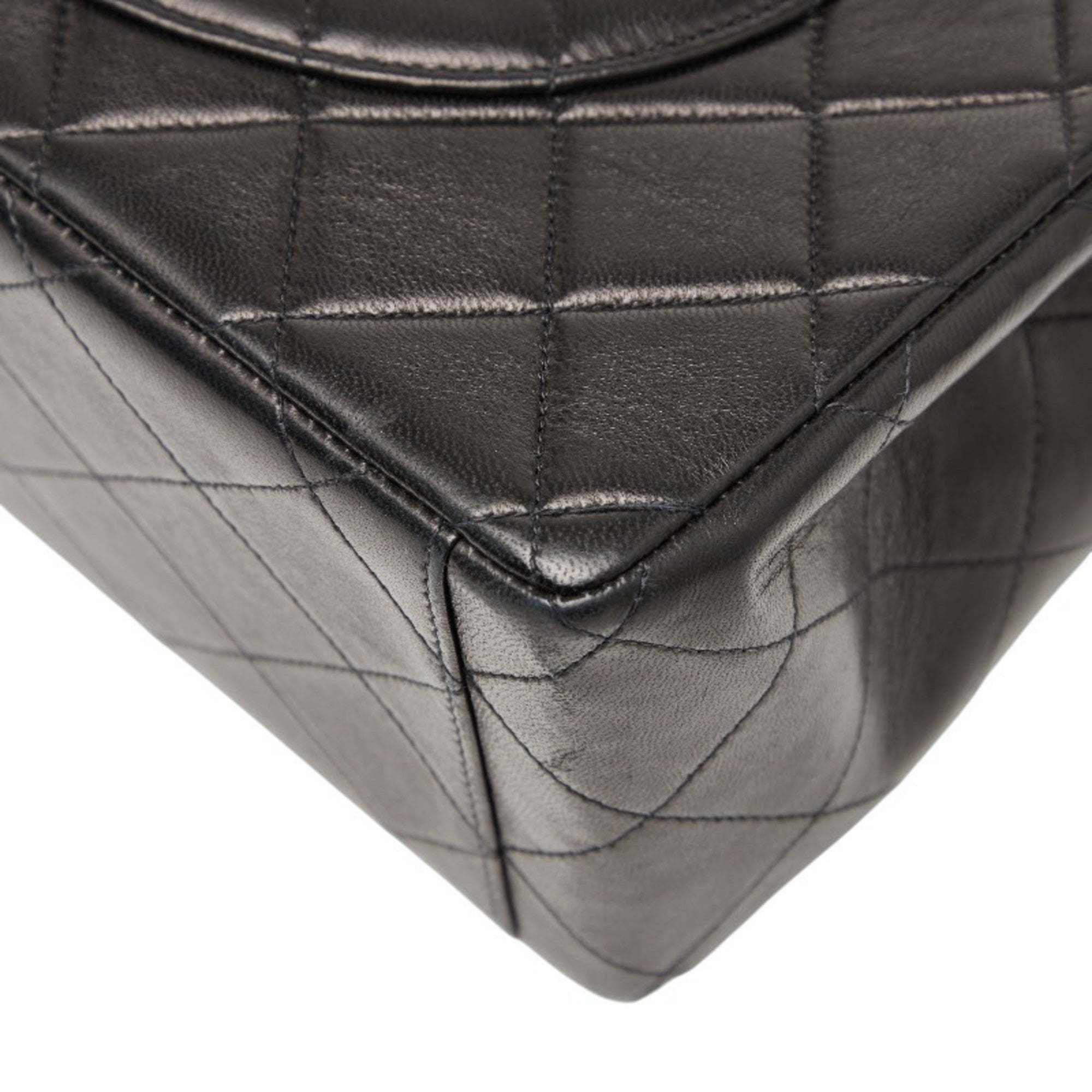 Vintage Classic Single Flap Bag Quilted Lambskin Maxi