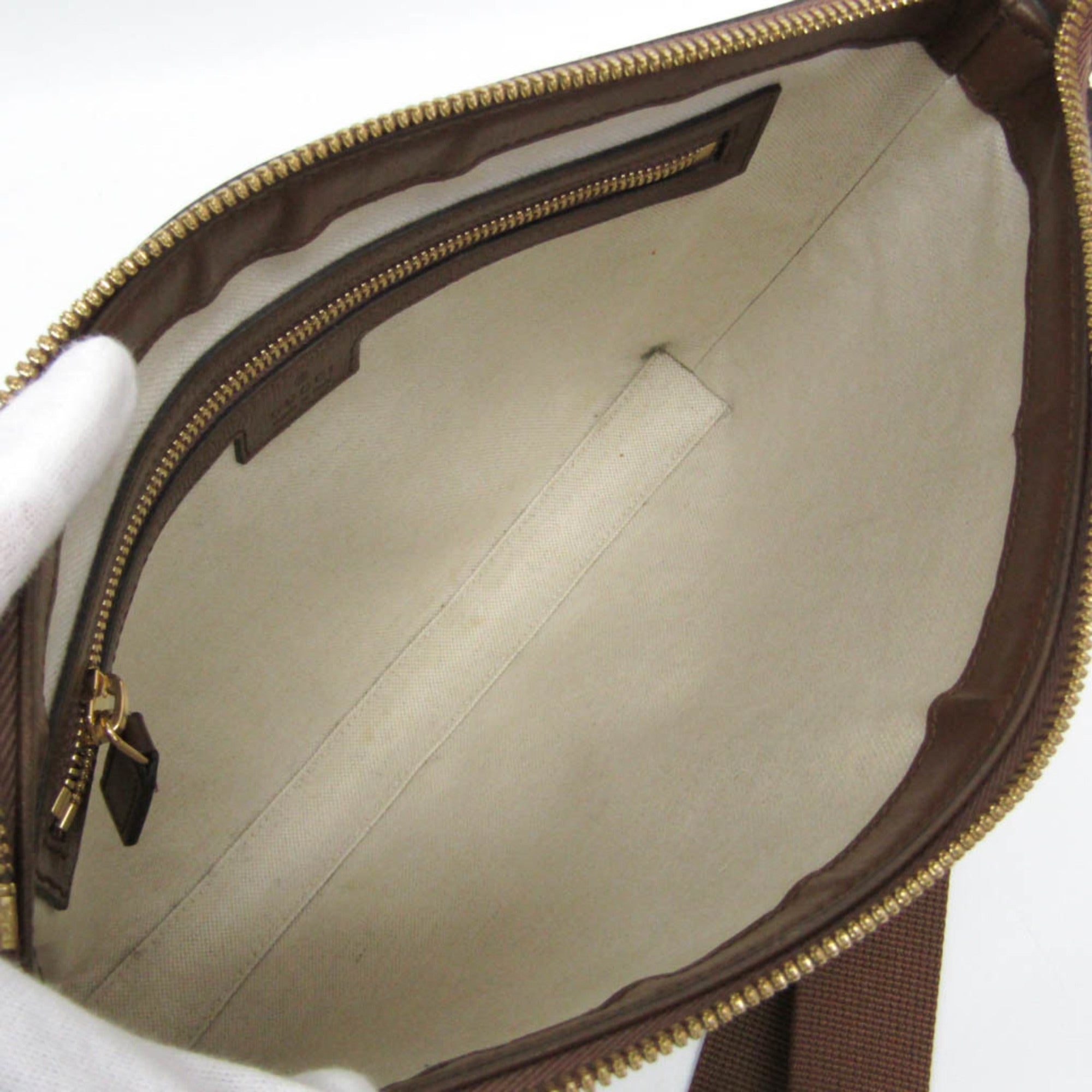 Interlocking G Patch Wristlet Messenger Bag GG Coated Canvas Small