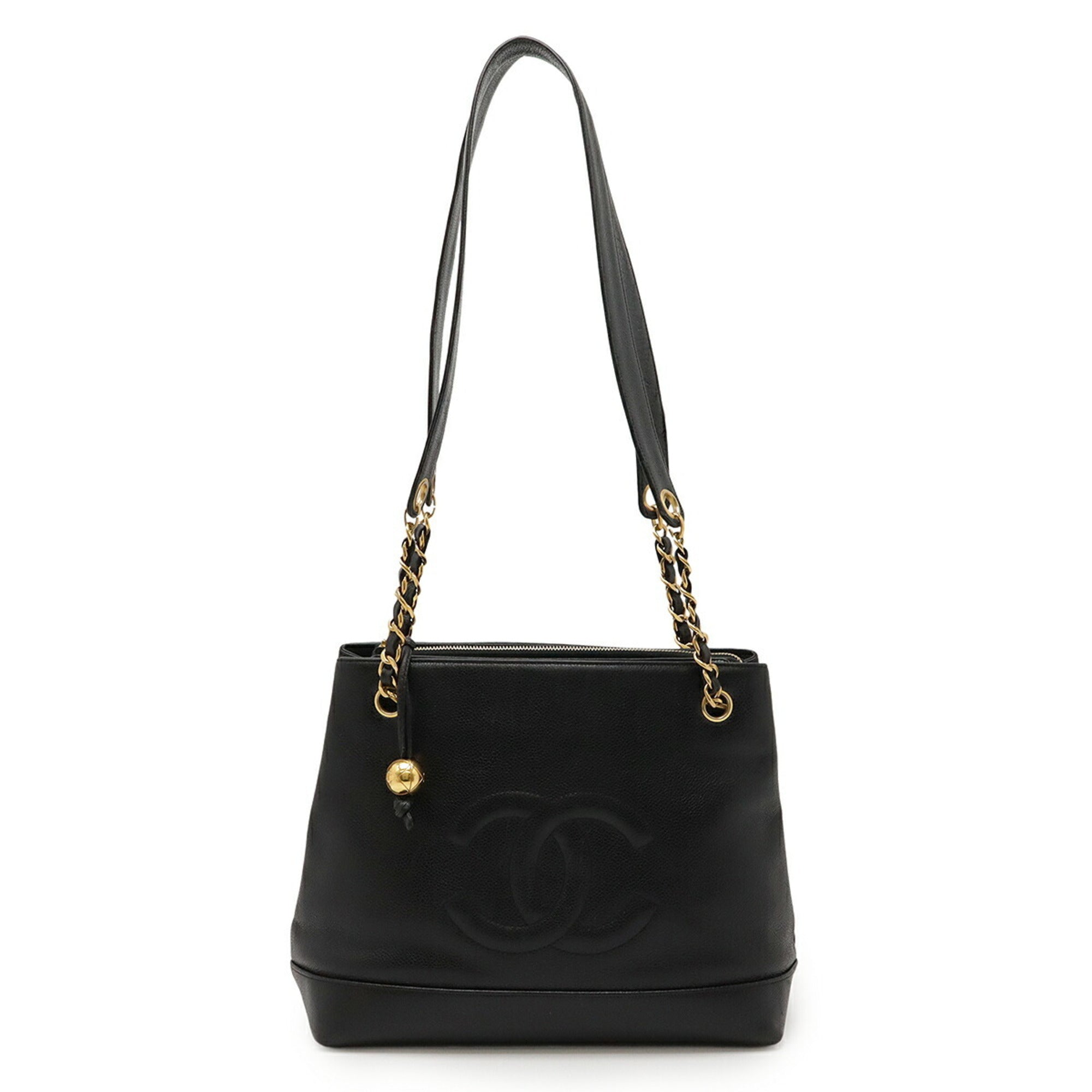 Vintage Timeless Chain Shoulder Bag Caviar Medium
