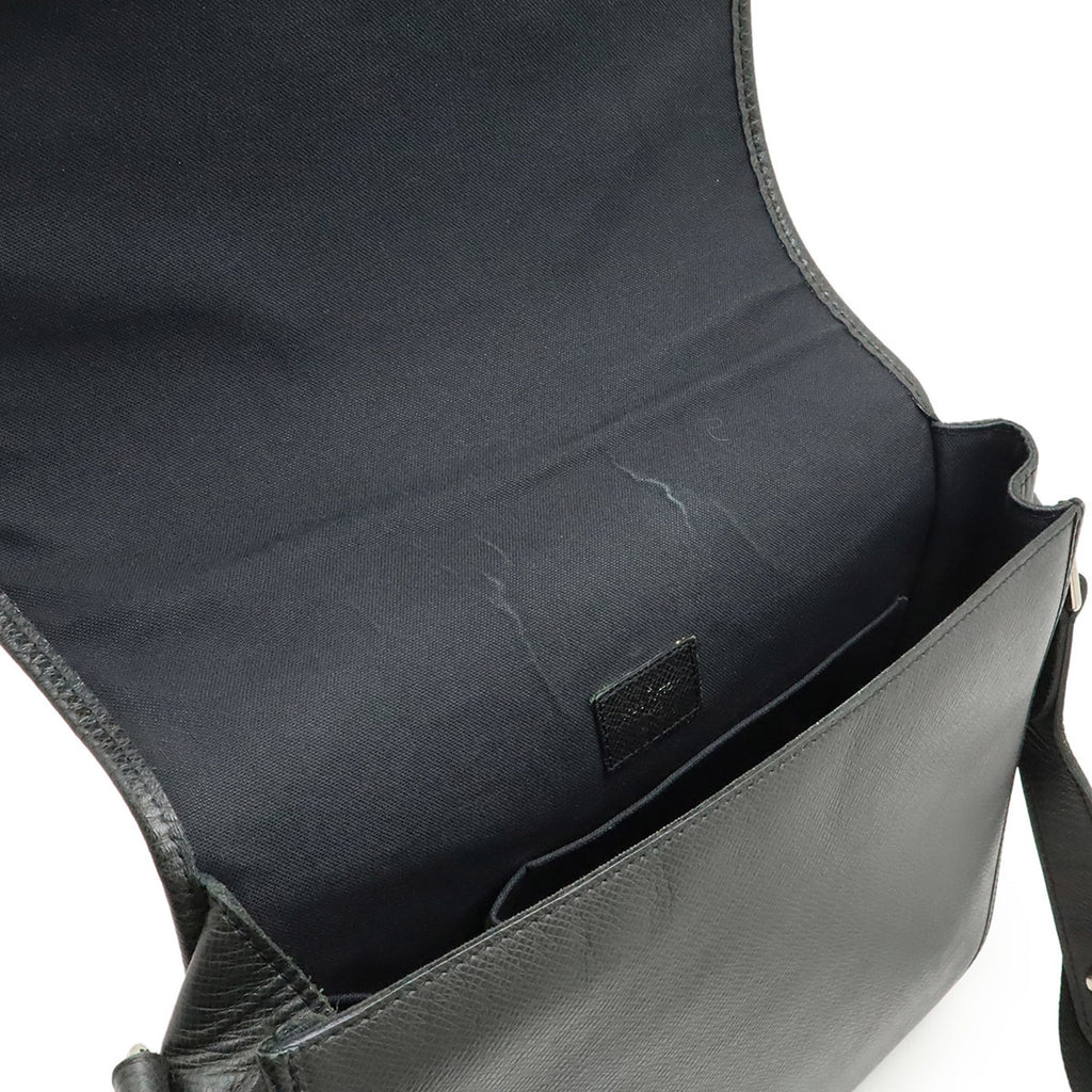 Louis Vuitton Ardoise Black Taiga Leather Shoulder Bag (Pre-Owned)