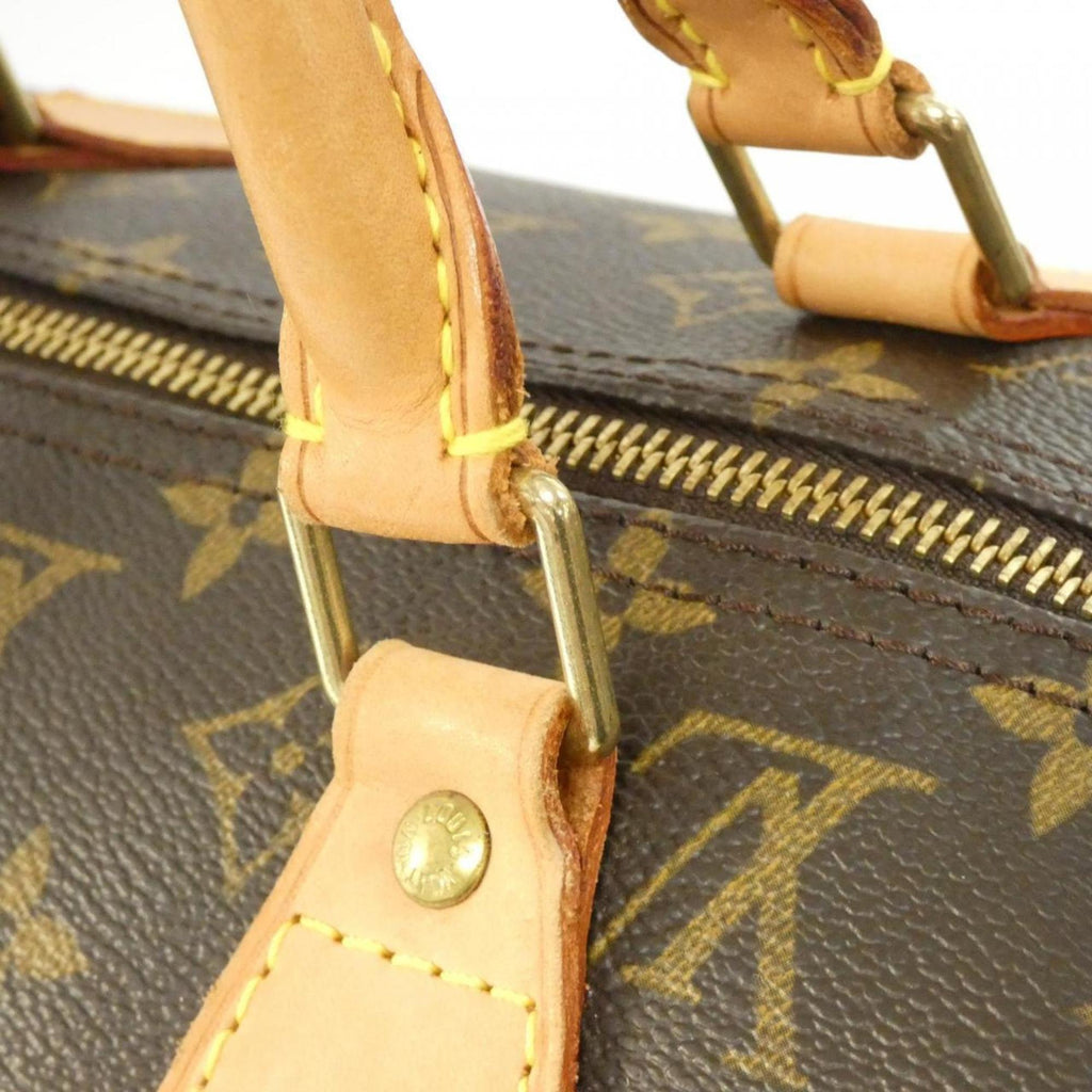 Louis Vuitton Marron Coated Canvas Boston Bag (Pre-Owned)