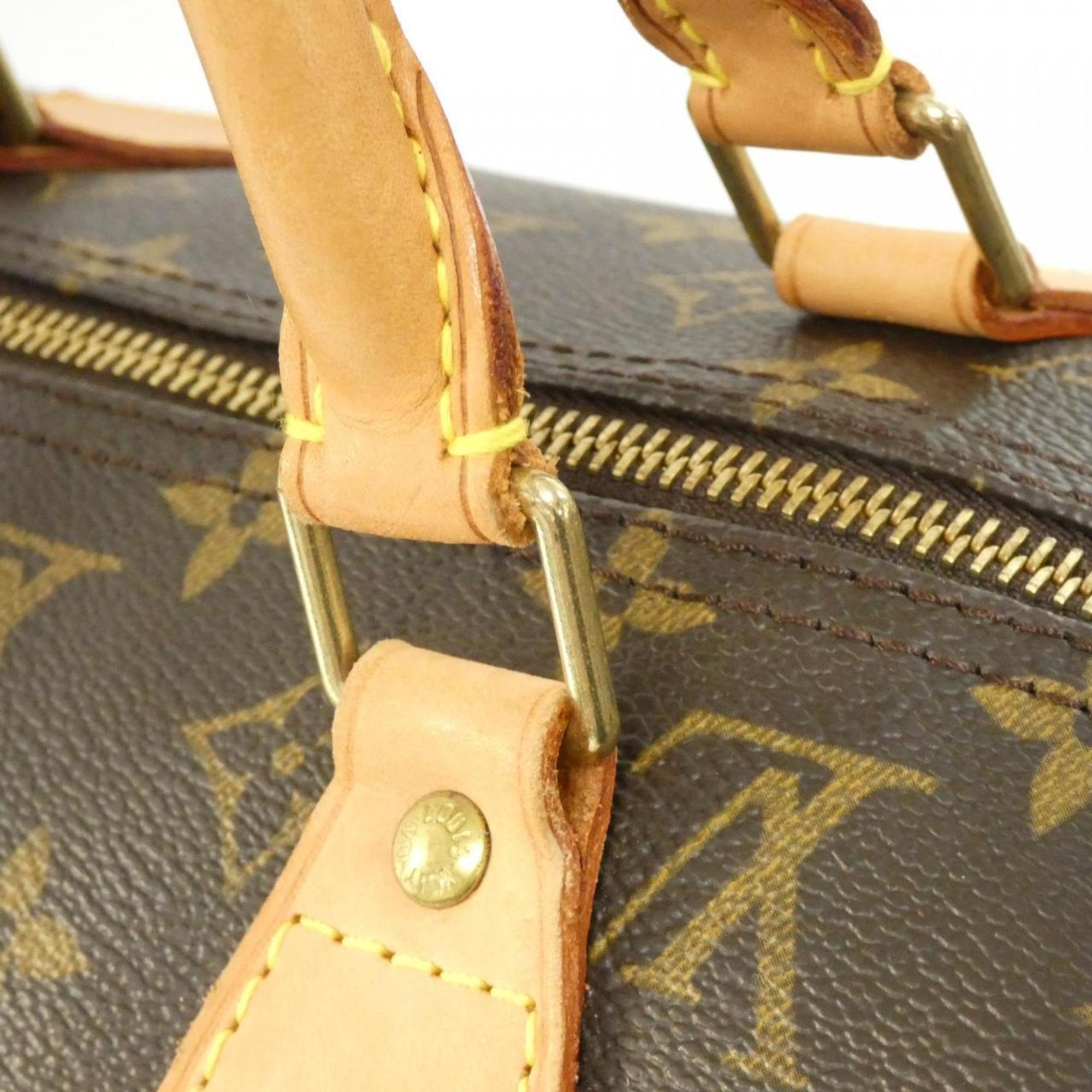 Louis Vuitton Marron Coated Canvas Boston Bag (Pre-Owned)