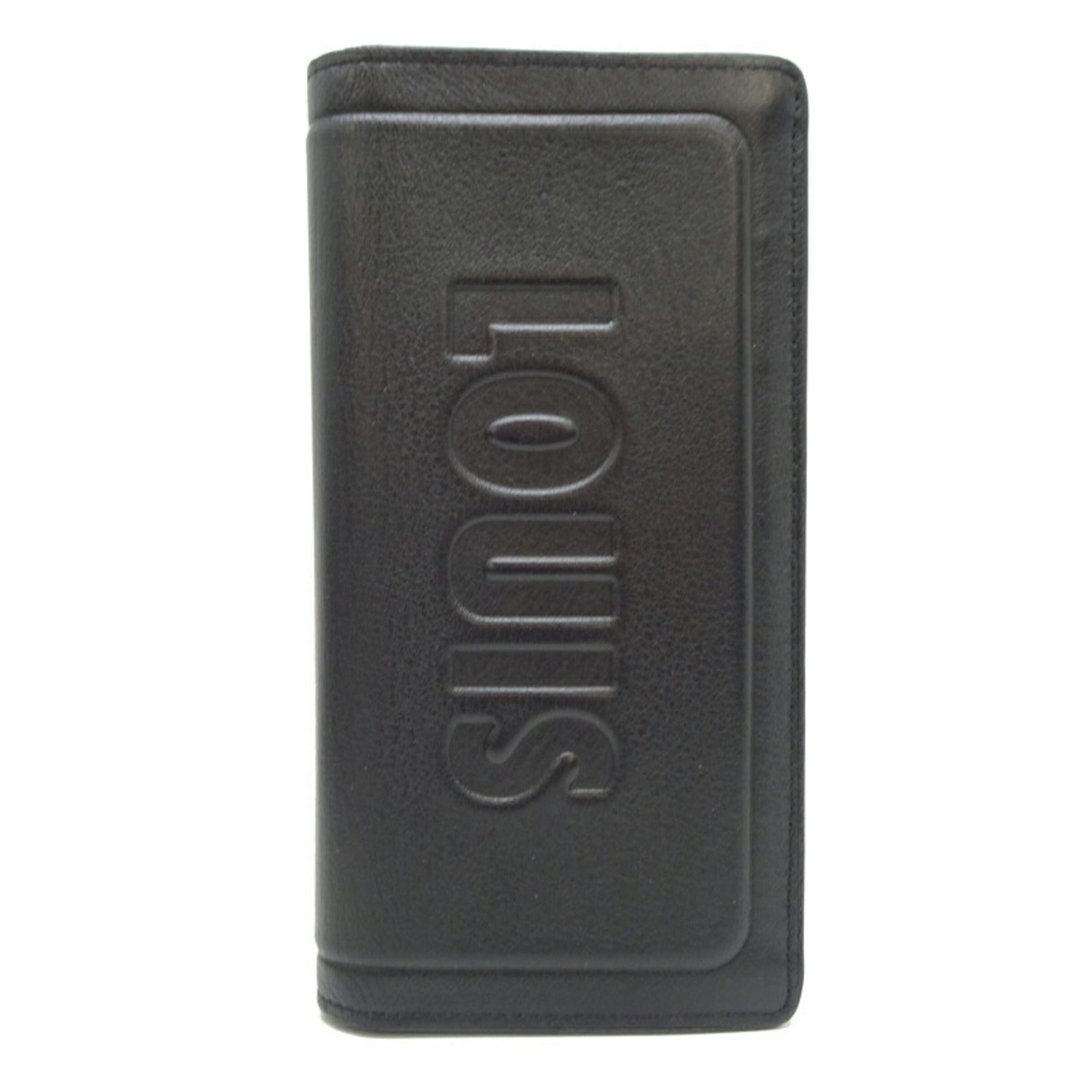 Louis Vuitton Black Noir Long Wallet (Bi-Fold) (Pre-Owned)