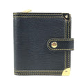 Louis Vuitton Suhali Black Noir Suhali Leather Wallet (Bi-Fold) (Pre-Owned)