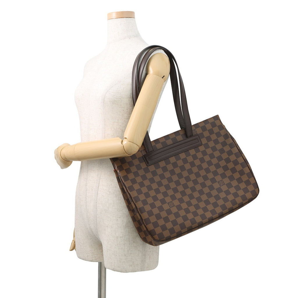 Louis Vuitton Damier Damier Canvas Ebene Red Color Shoulder Bag Tote Bag (Pre-Owned)