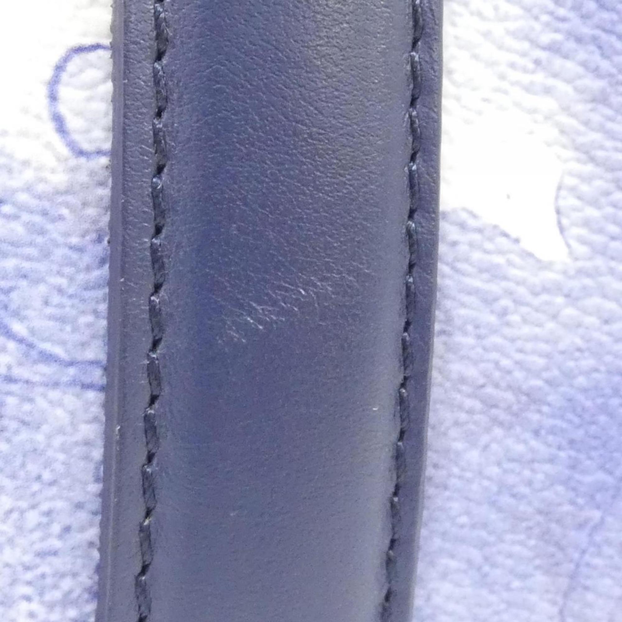 Louis Vuitton Blue Coated Canvas Handbag (Pre-Owned)