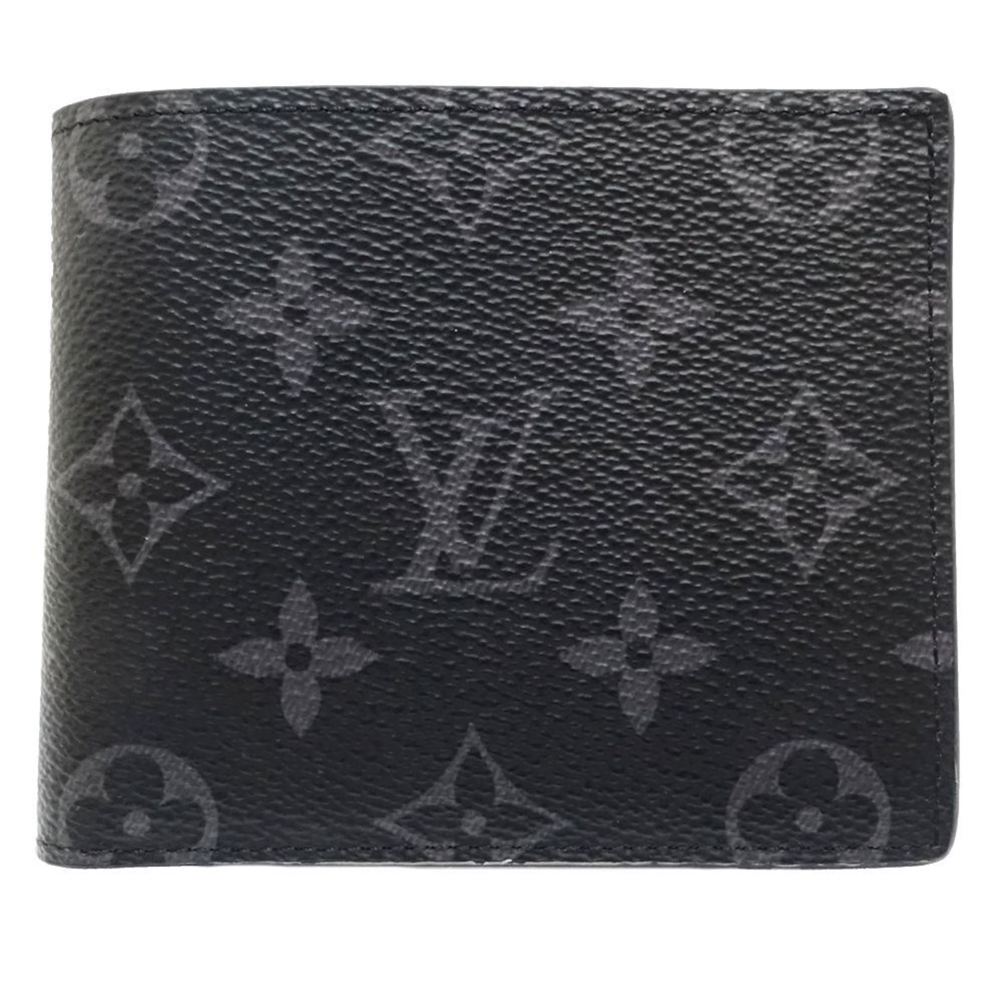 Louis Vuitton Monogram Eclipse Noir Monogram Eclipse Wallet (Bi-Fold) (Pre-Owned)