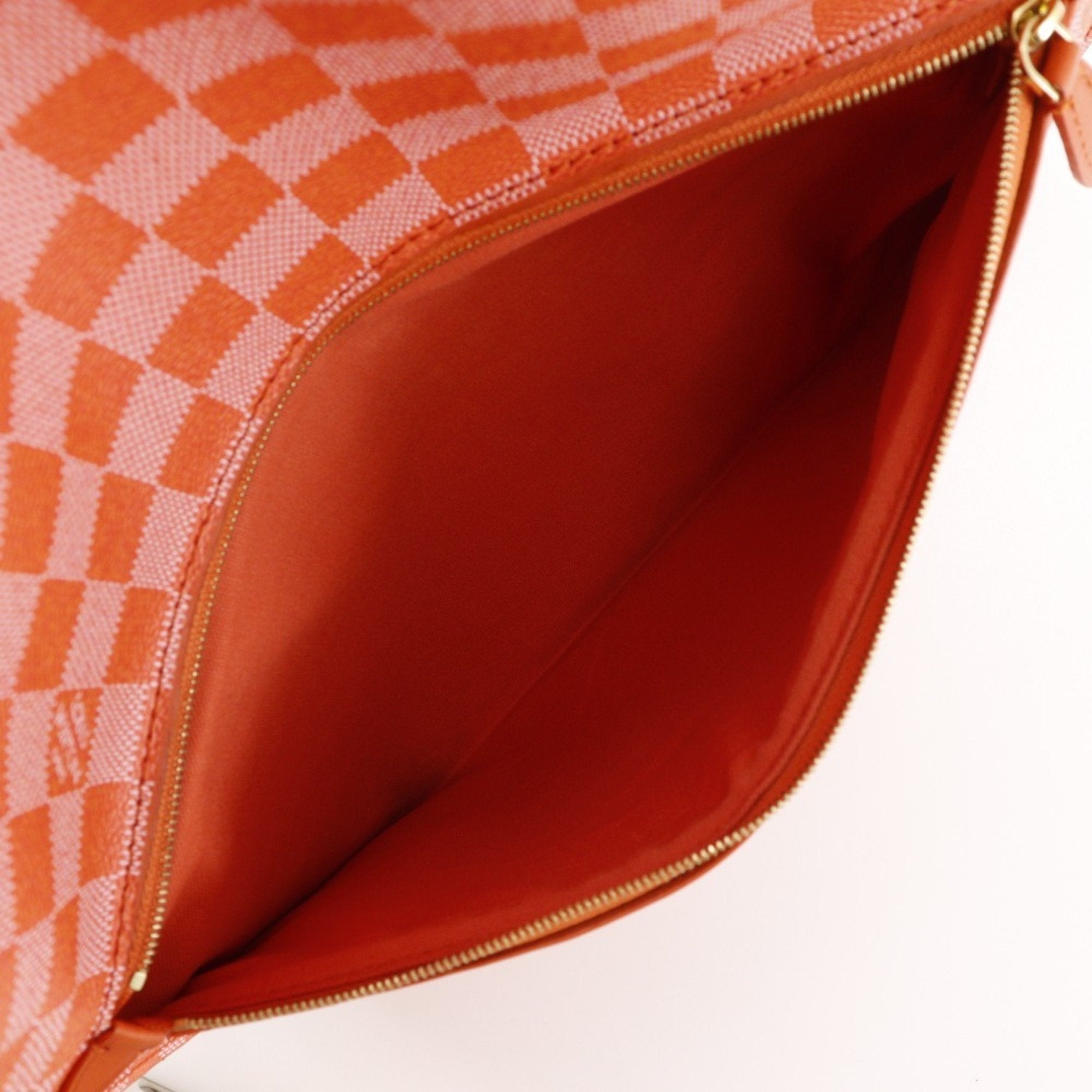 Louis Vuitton Orange Pimont Damier Canvas Handbag Tote Bag (Pre-Owned)