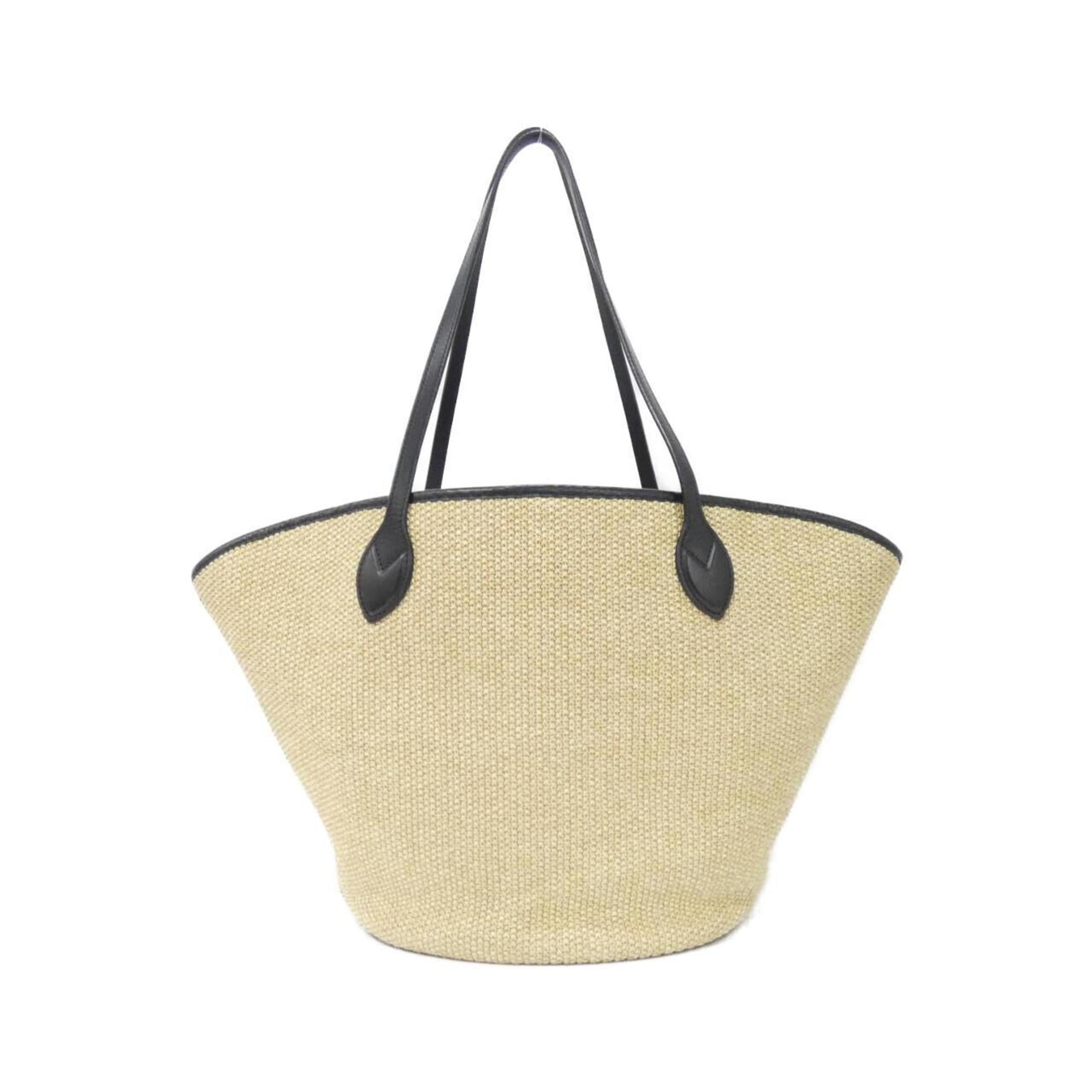 Louis Vuitton Black Raffia Handbag (Pre-Owned)