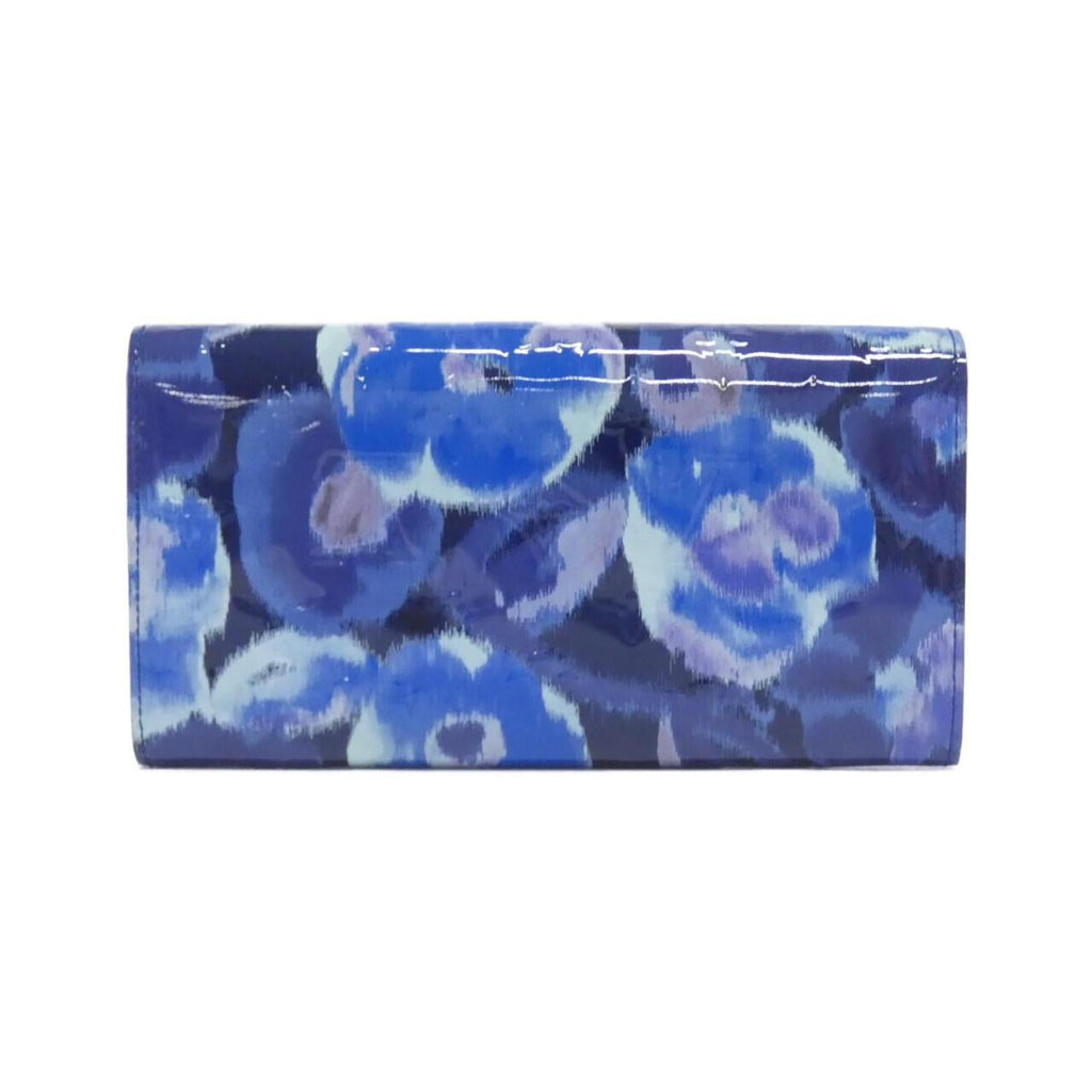 Louis Vuitton Blue Grand Blue Leather Long Wallet (Bi-Fold) (Pre-Owned)