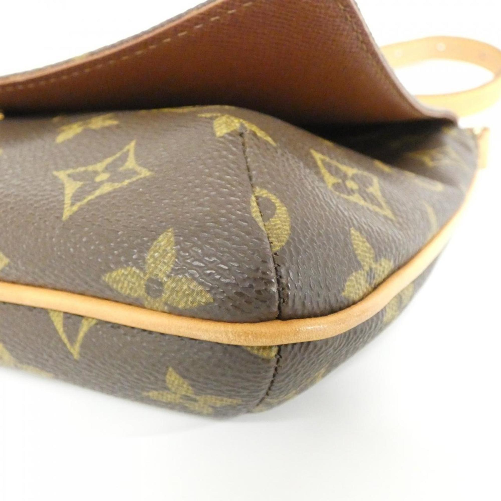 Louis Vuitton Monogram Marron Coated Canvas Shoulder Bag (Pre-Owned)