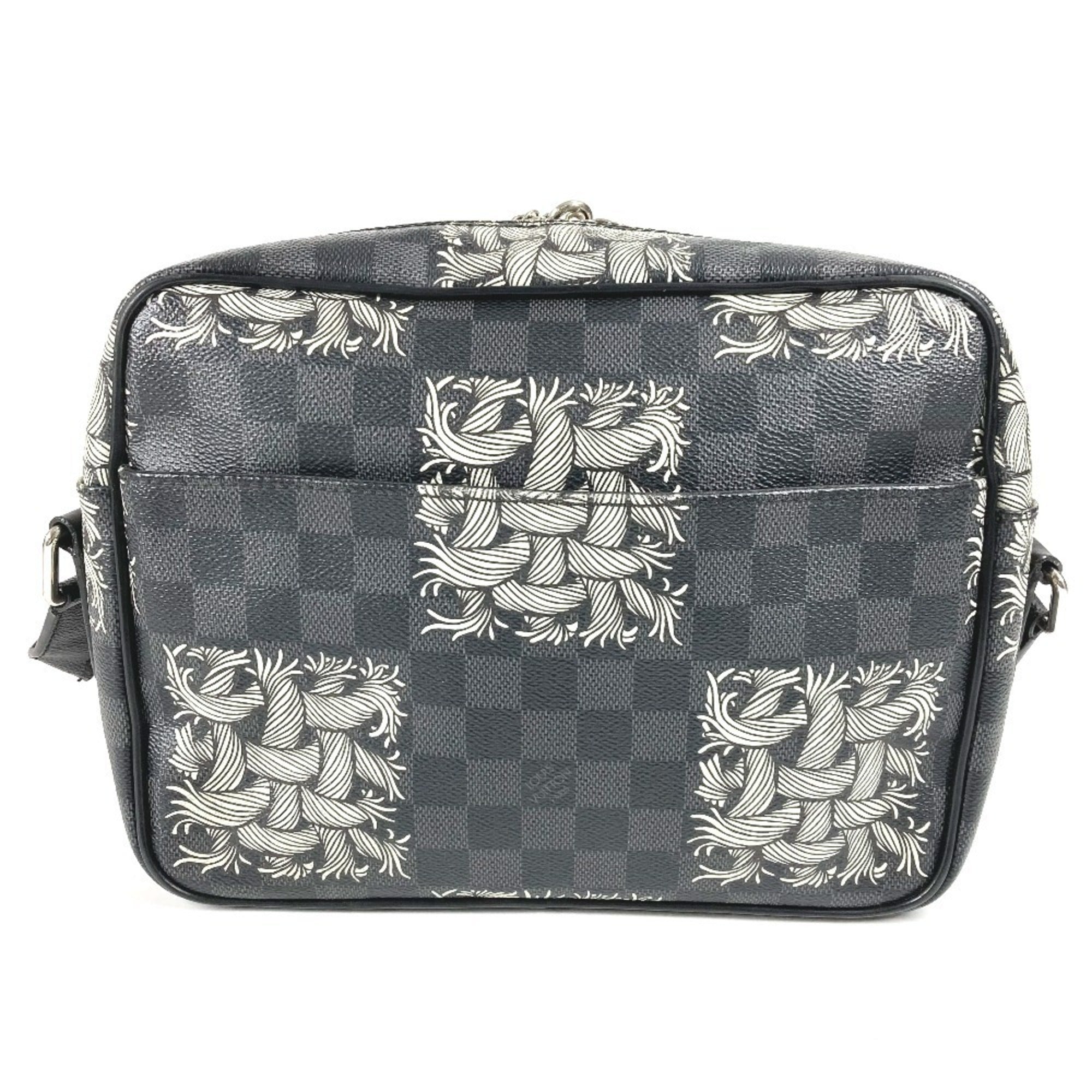 Louis Vuitton Black Damier Graphite Shoulder Bag (Pre-Owned)