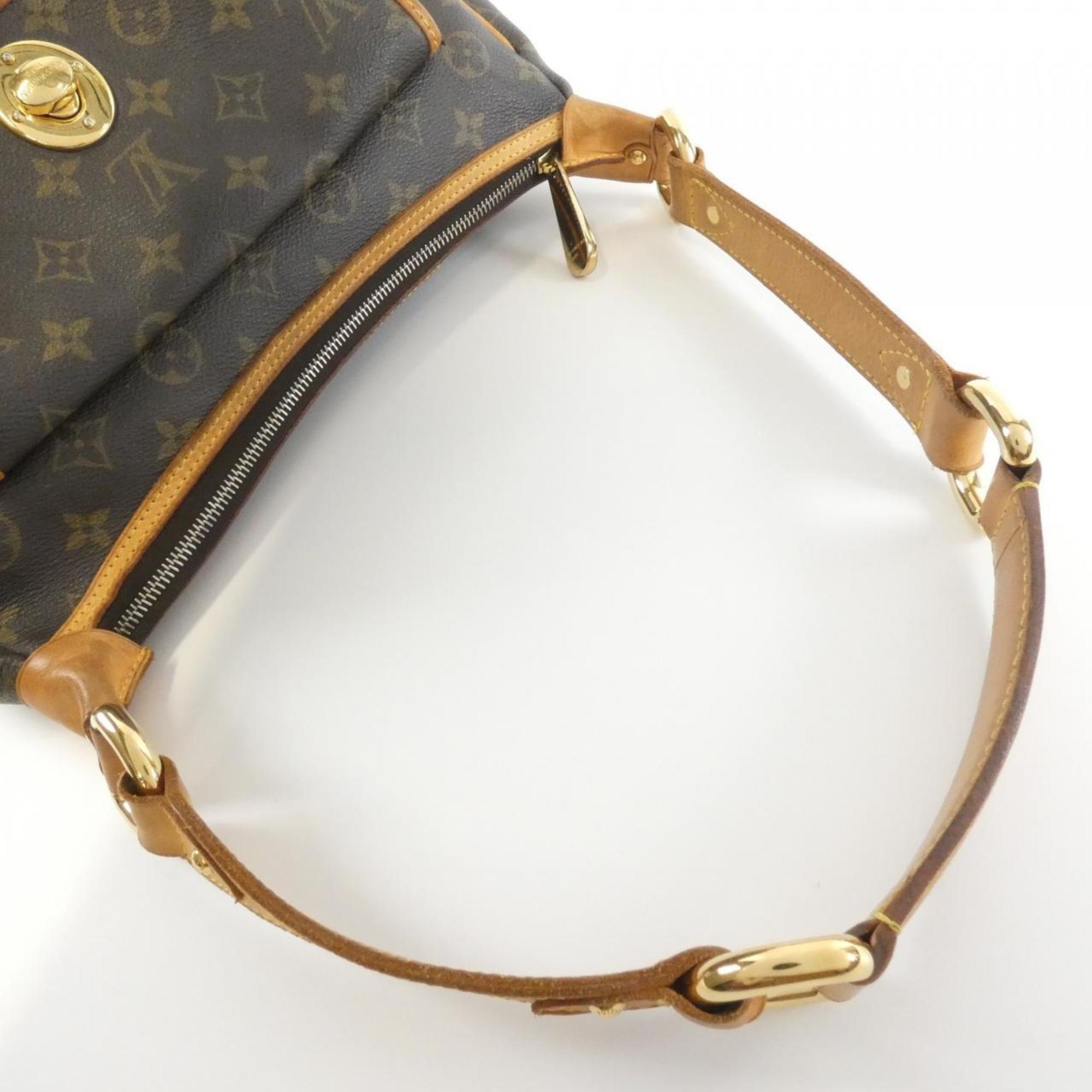 Louis Vuitton Marron Coated Canvas Shoulder Bag (Pre-Owned)