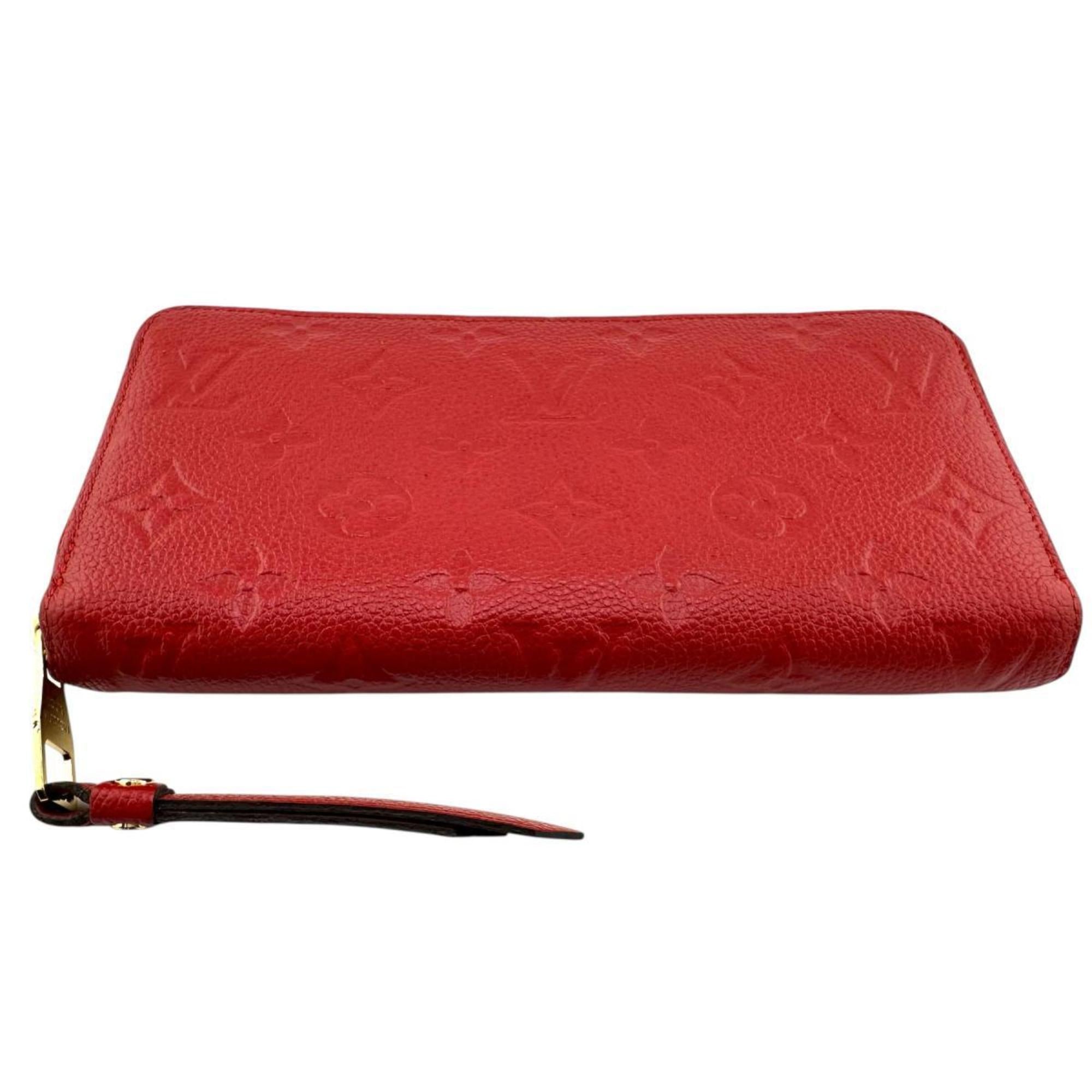 Louis Vuitton Monogram Empreinte Red Color Monogram Empreinte Long Wallet (Bi-Fold) (Pre-Owned)