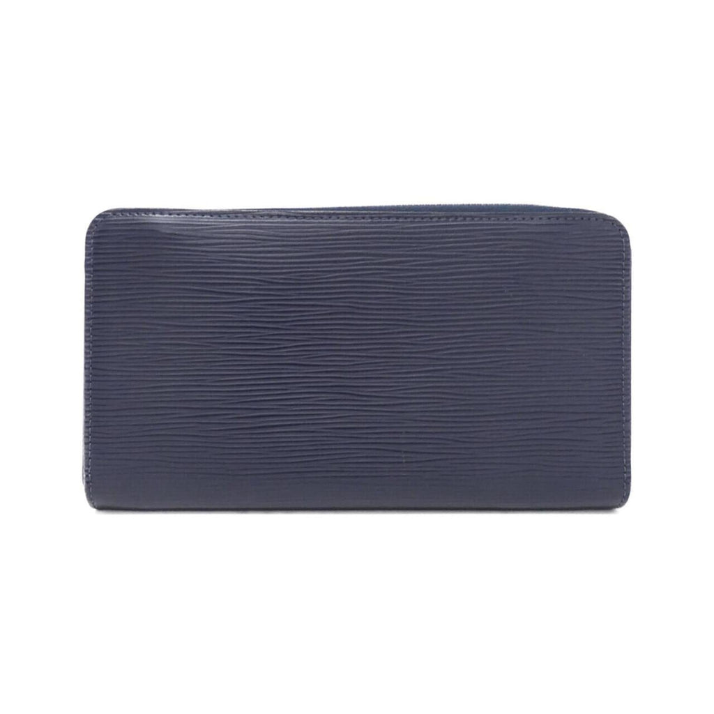 Louis Vuitton Navy Leather Long Wallet (Bi-Fold) (Pre-Owned)